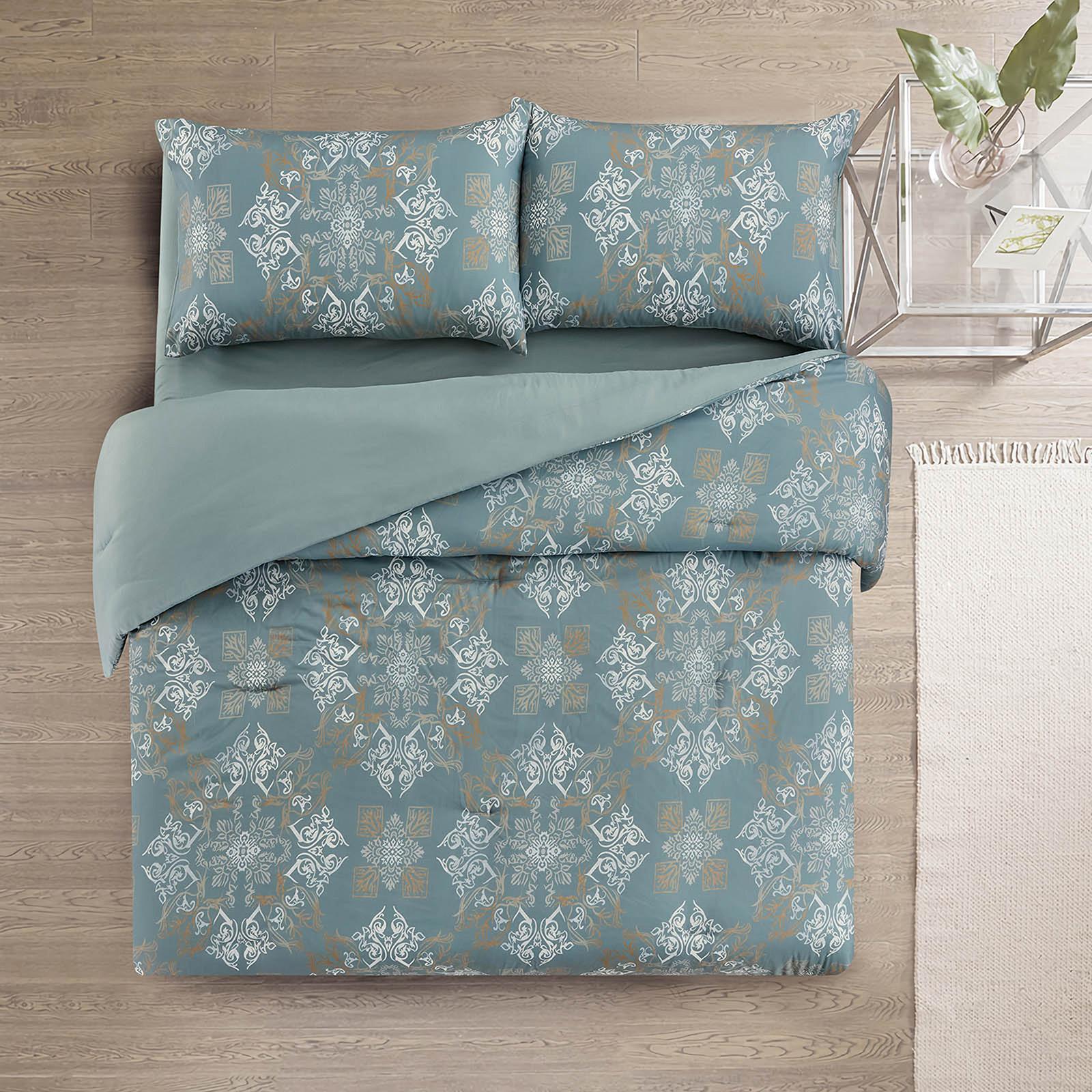 Denilson 4-Piece Microfiber King Comforter Set - 260x240 cm-household-bedding-comfortersandbedspreads-comforters-image-2