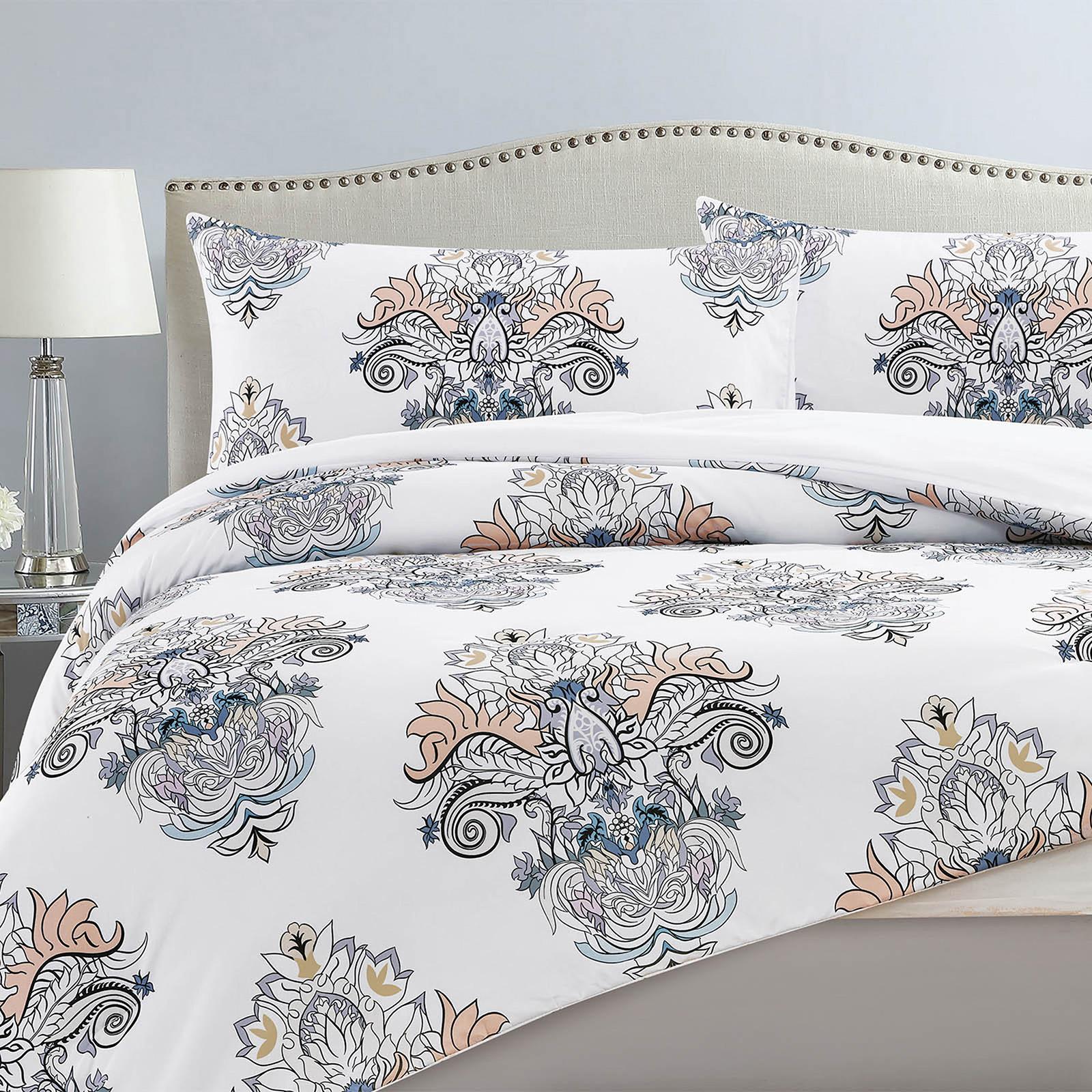 Rudy 4-Piece Printed Microfiber King Comforter Set - 260x240 cms-household-bedding-comfortersandbedspreads-comforters-image-3