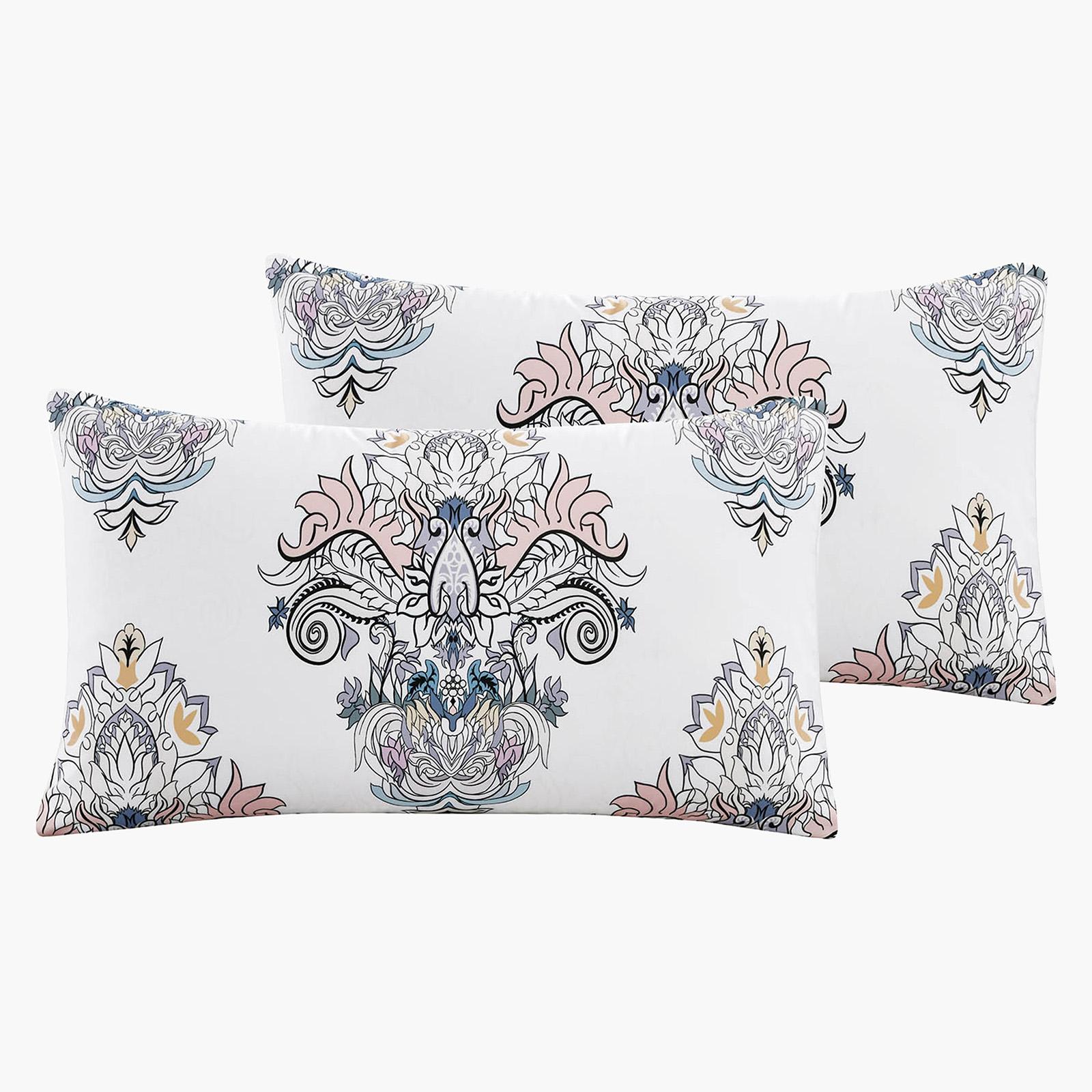 Rudy 4-Piece Printed Microfiber King Comforter Set - 260x240 cms-household-bedding-comfortersandbedspreads-comforters-image-4