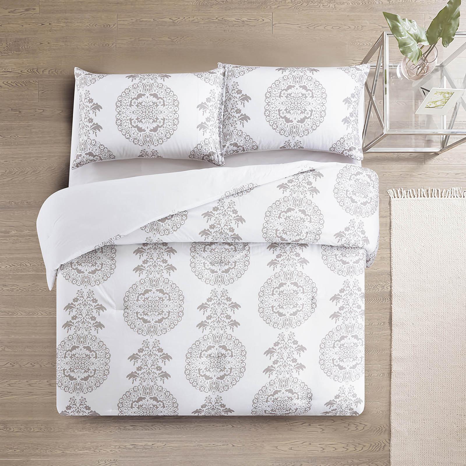 Larry 4-Piece Printed Microfiber King Comforter Set - 260x240 cms-household-bedding-comfortersandbedspreads-comforters-image-2