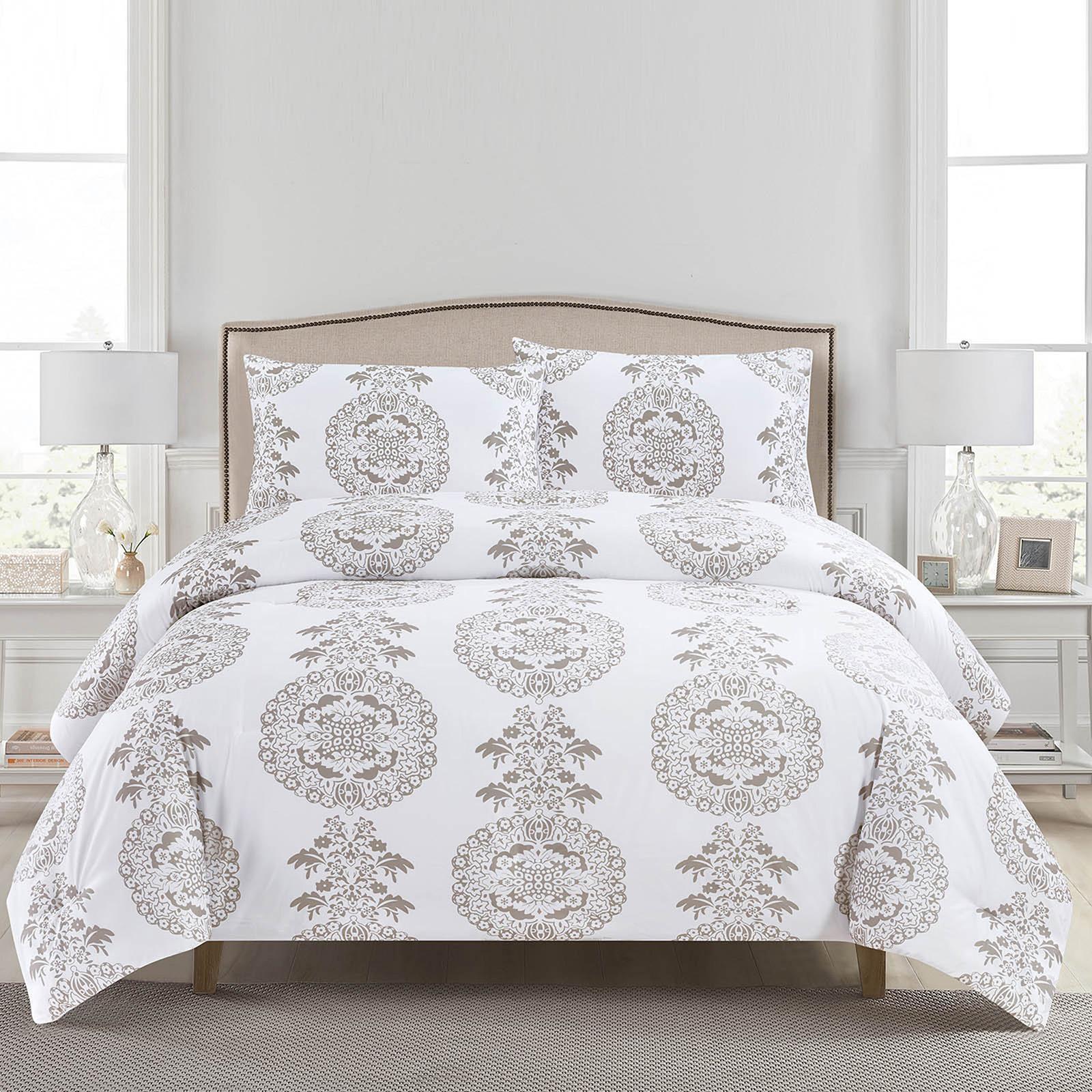 Larry 4-Piece Printed Microfiber King Comforter Set - 260x240 cms-household-bedding-comfortersandbedspreads-comforters-image-5