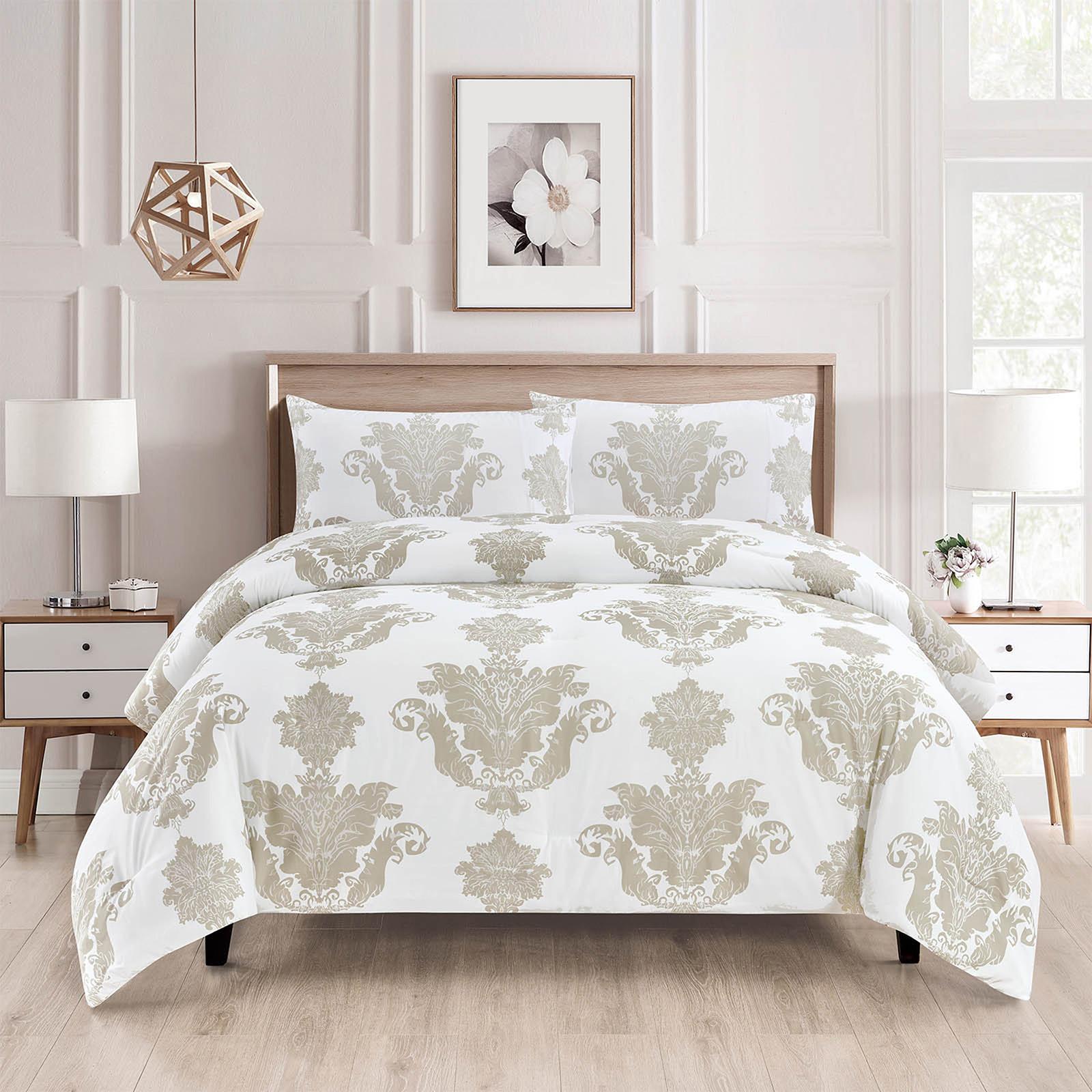 Lazio 4-Piece Printed Microfiber King Comforter Set - 260x240 cms-household-bedding-comfortersandbedspreads-comforters-image-5