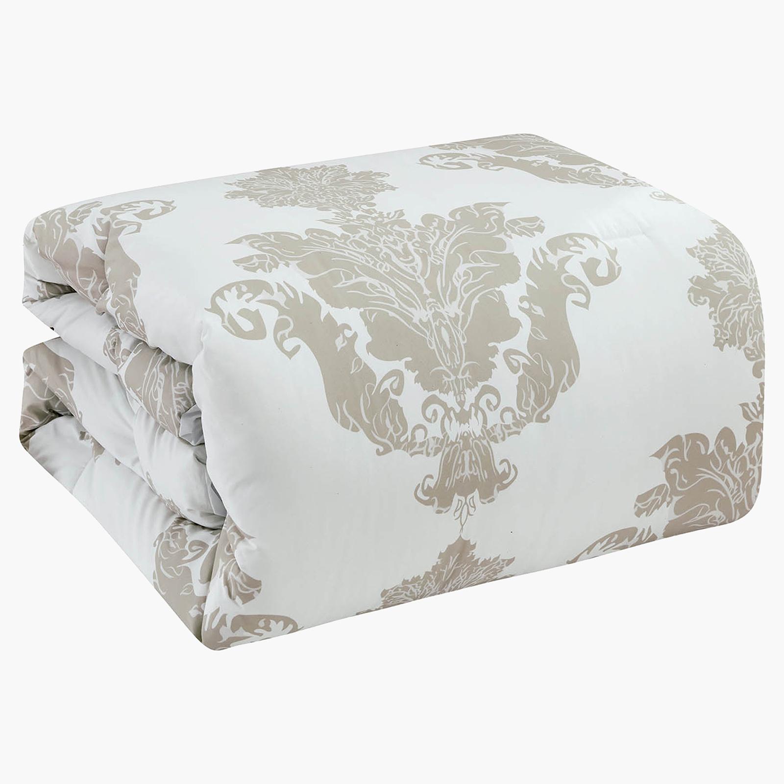 Lazio 4-Piece Printed Microfiber King Comforter Set - 260x240 cms-household-bedding-comfortersandbedspreads-comforters-image-6
