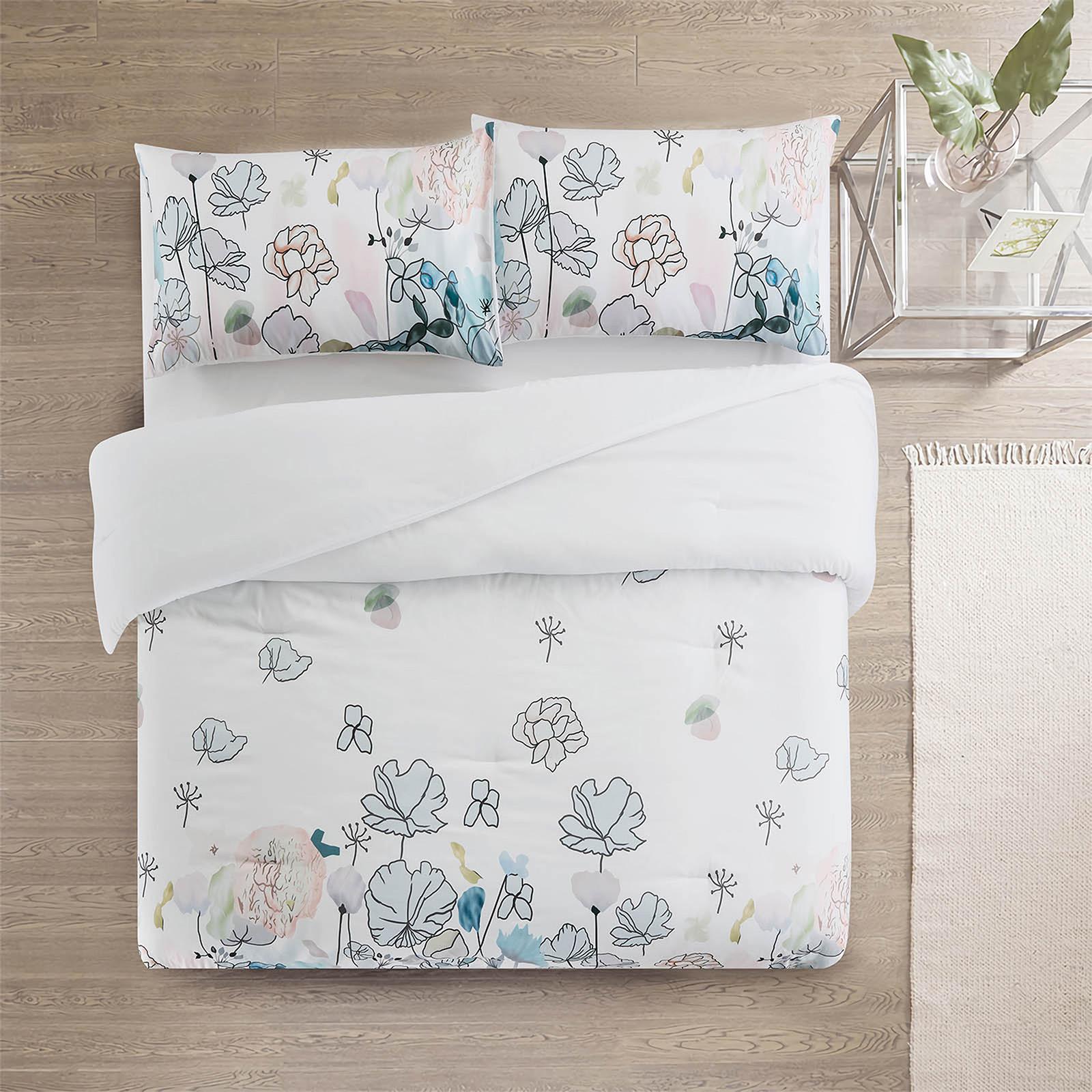 Spal 4-Piece Printed Microfiber King Comforter Set - 260x240 cms-household-bedding-comfortersandbedspreads-comforters-image-2