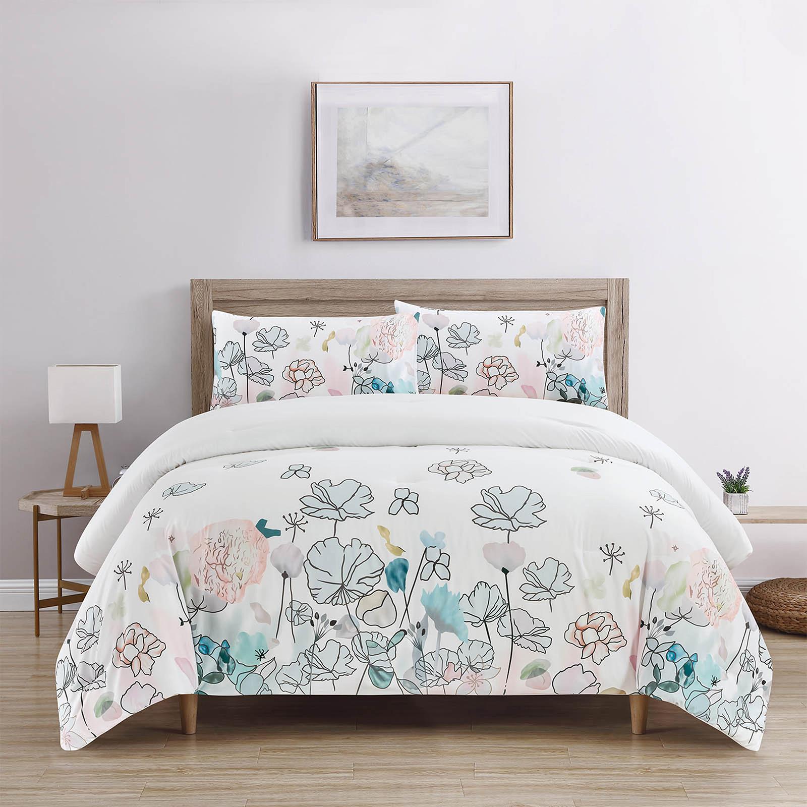 Spal 4-Piece Printed Microfiber King Comforter Set - 260x240 cms-household-bedding-comfortersandbedspreads-comforters-image-5