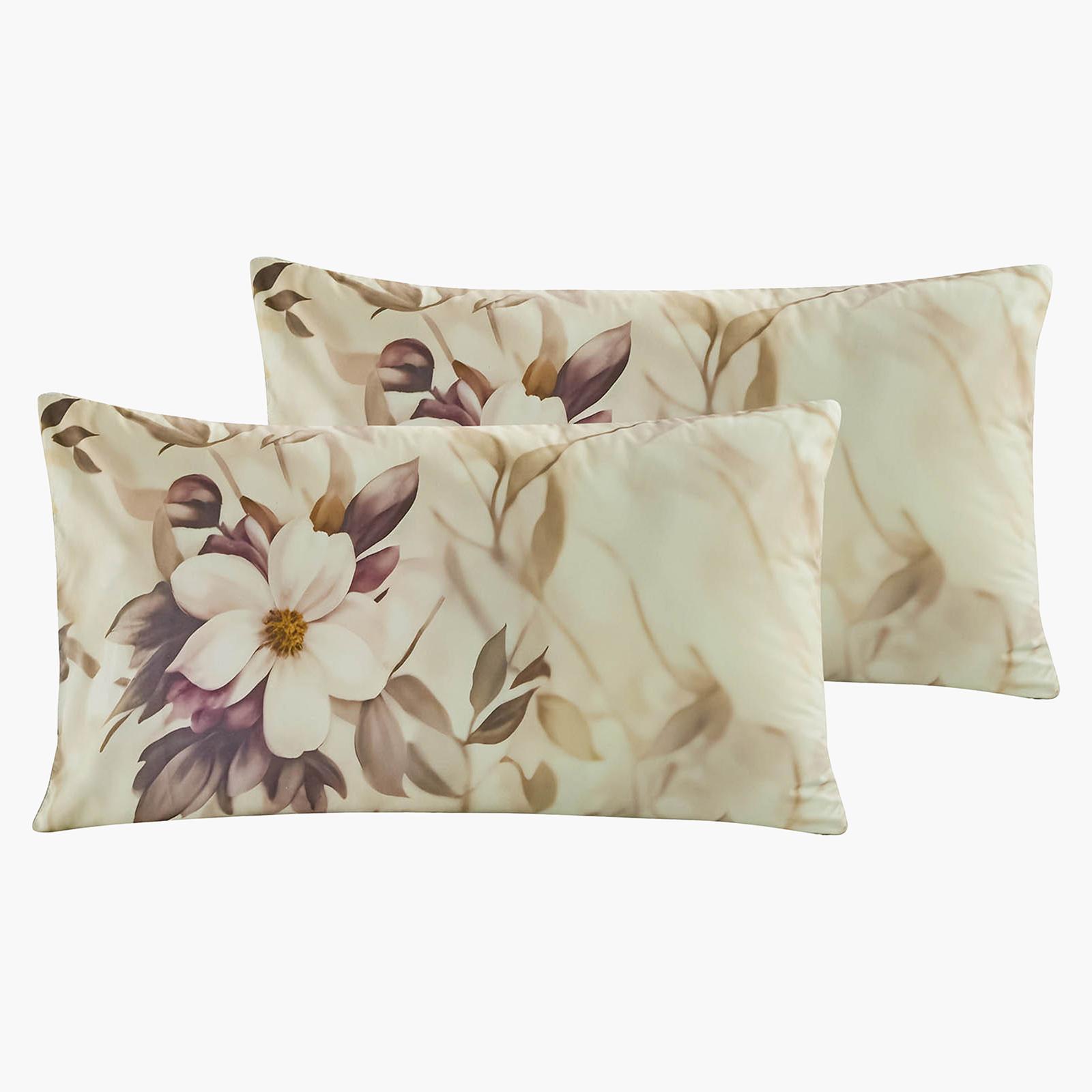 New Boy 4-Piece Floral Print Microfiber King Comforter Set - 260x240 cms-household-bedding-comfortersandbedspreads-comforters-image-4