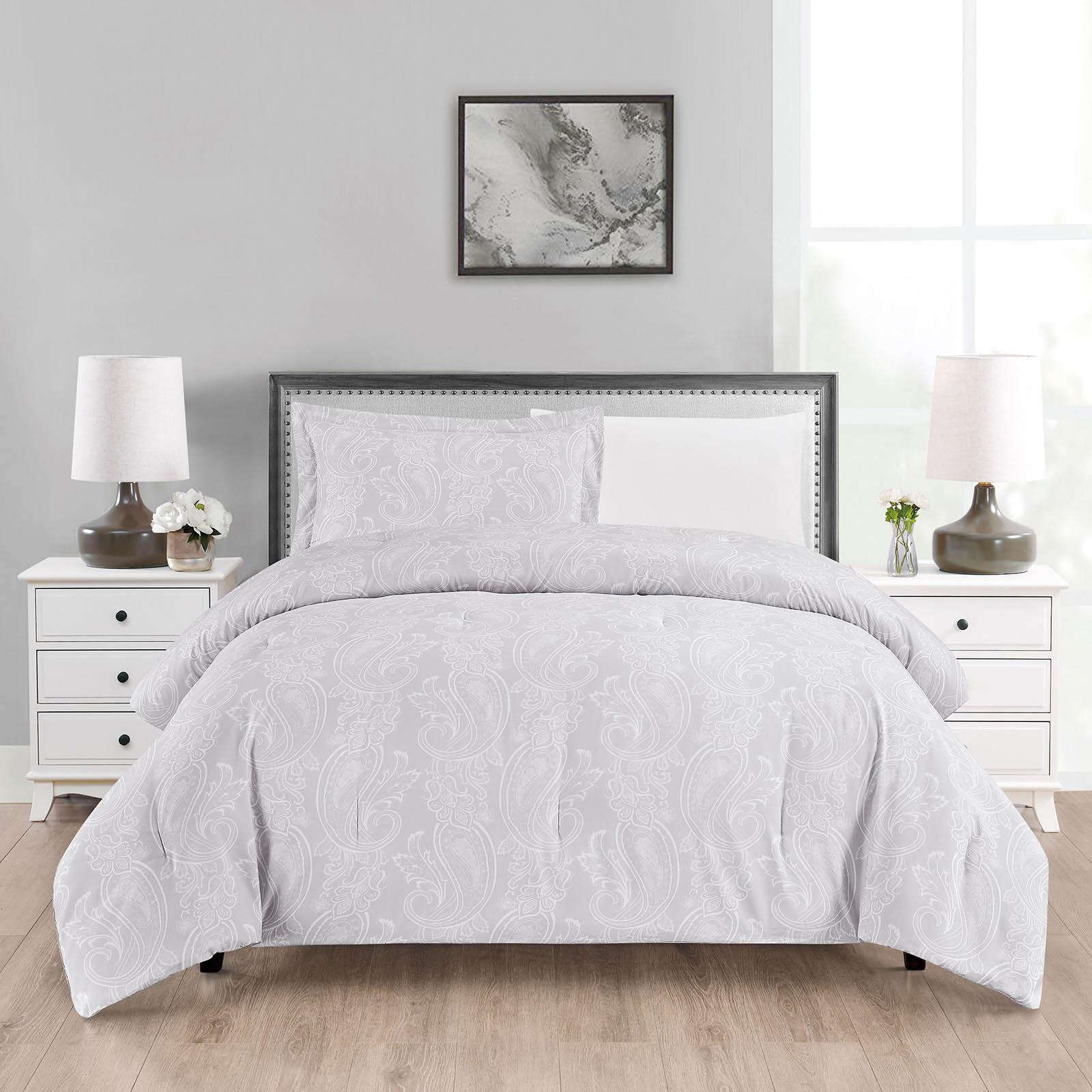 Tulip 4-Piece Printed Microfiber Queen Comforter Set - 240x190 cms-household-bedding-comfortersandbedspreads-comforters-image-5