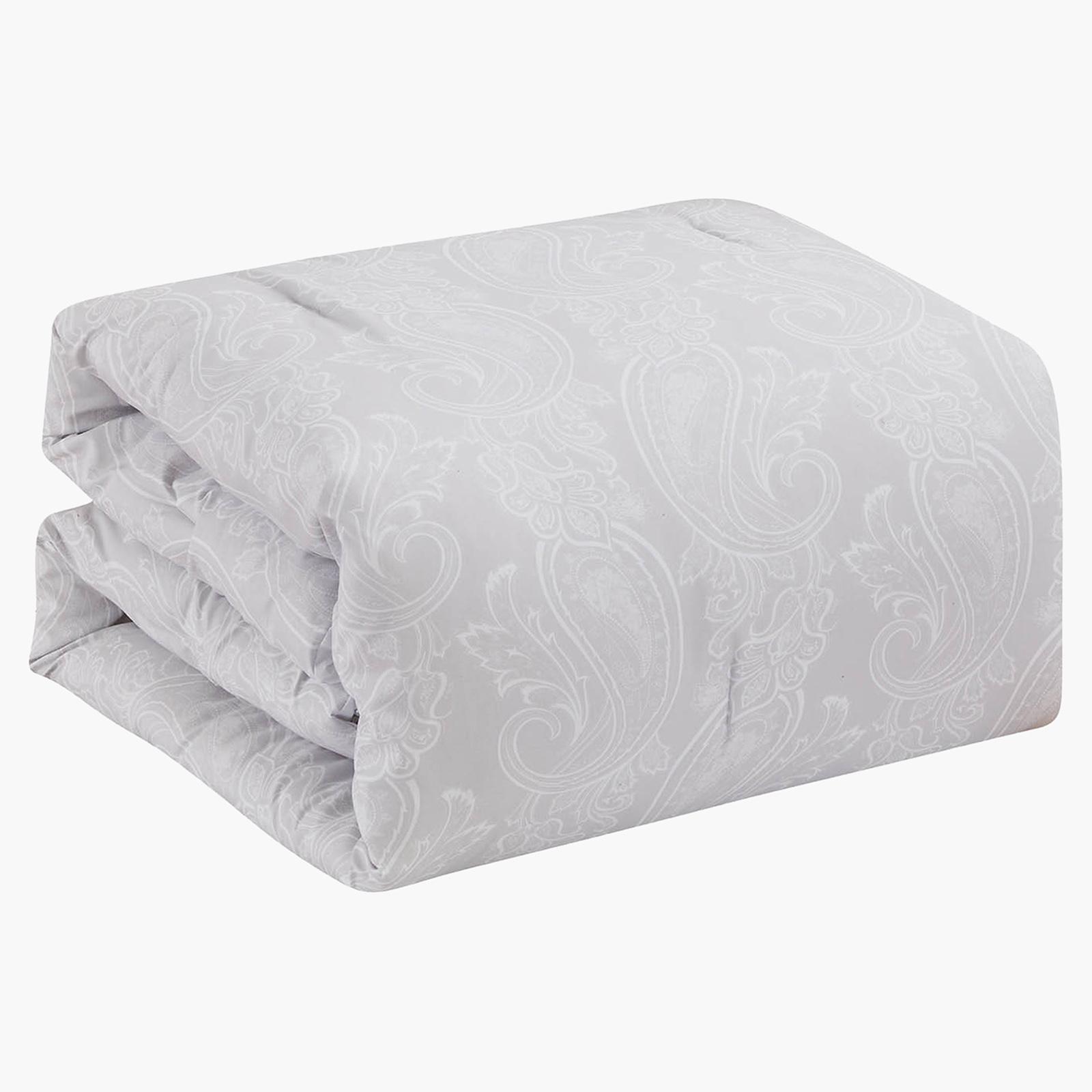 Tulip 4-Piece Printed Microfiber Queen Comforter Set - 240x190 cms-household-bedding-comfortersandbedspreads-comforters-image-6