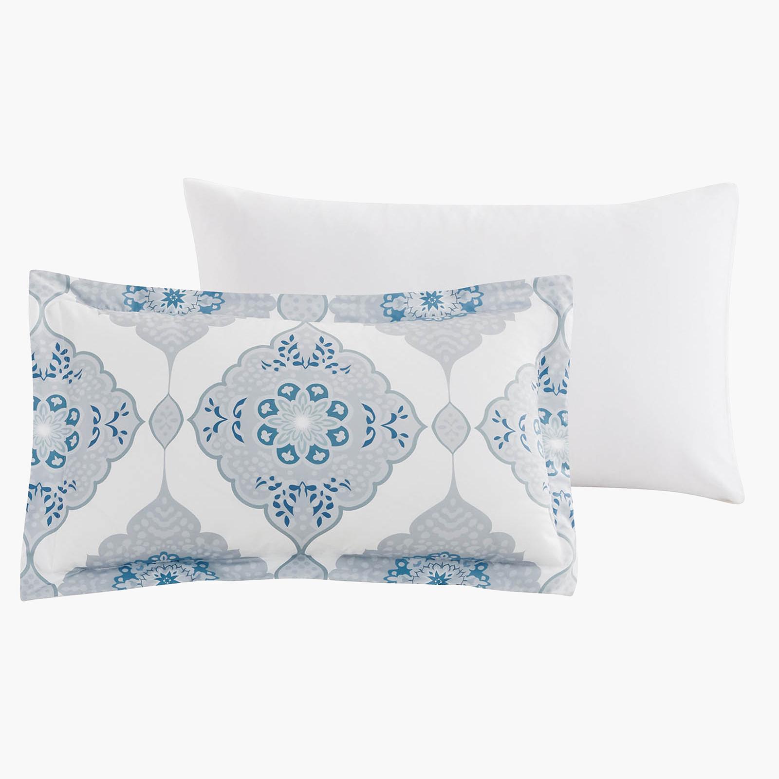 Siro 4-Piece Printed Microfiber Queen Comforter Set - 240x190 cms-household-bedding-comfortersandbedspreads-comforters-image-4