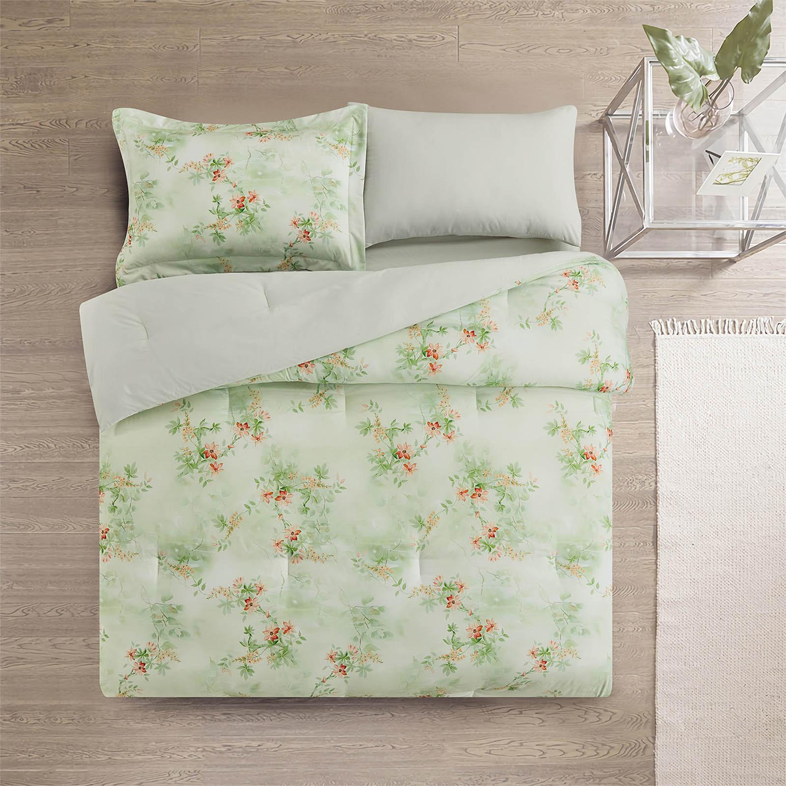 Billy 4-Piece Printed Microfiber Queen Comforter Set - 240x190 cms-household-bedding-comfortersandbedspreads-comforters-image-2