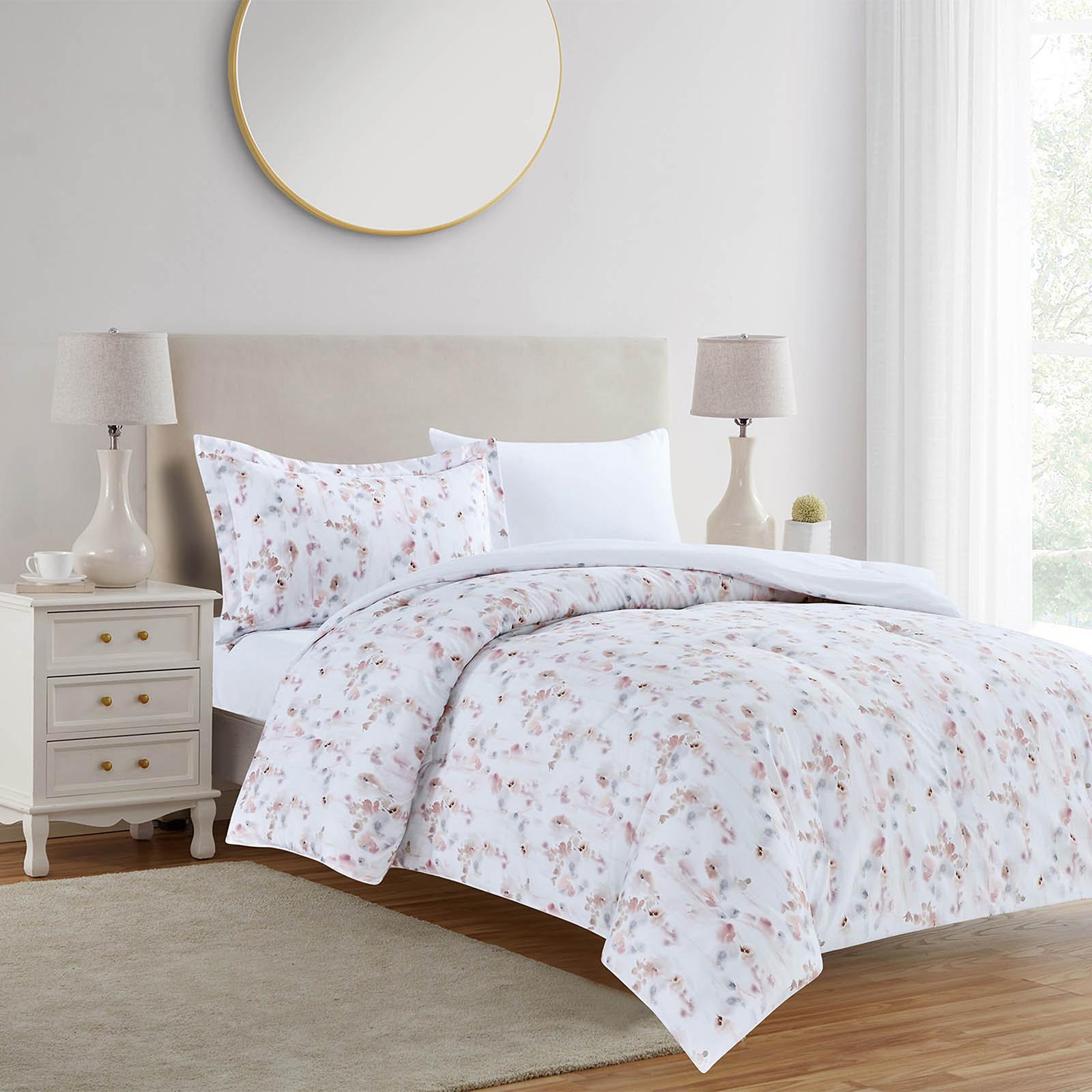 Royce 4-Piece Printed Microfiber Queen Comforter Set - 240x190 cms-household-bedding-comfortersandbedspreads-comforters-image-1
