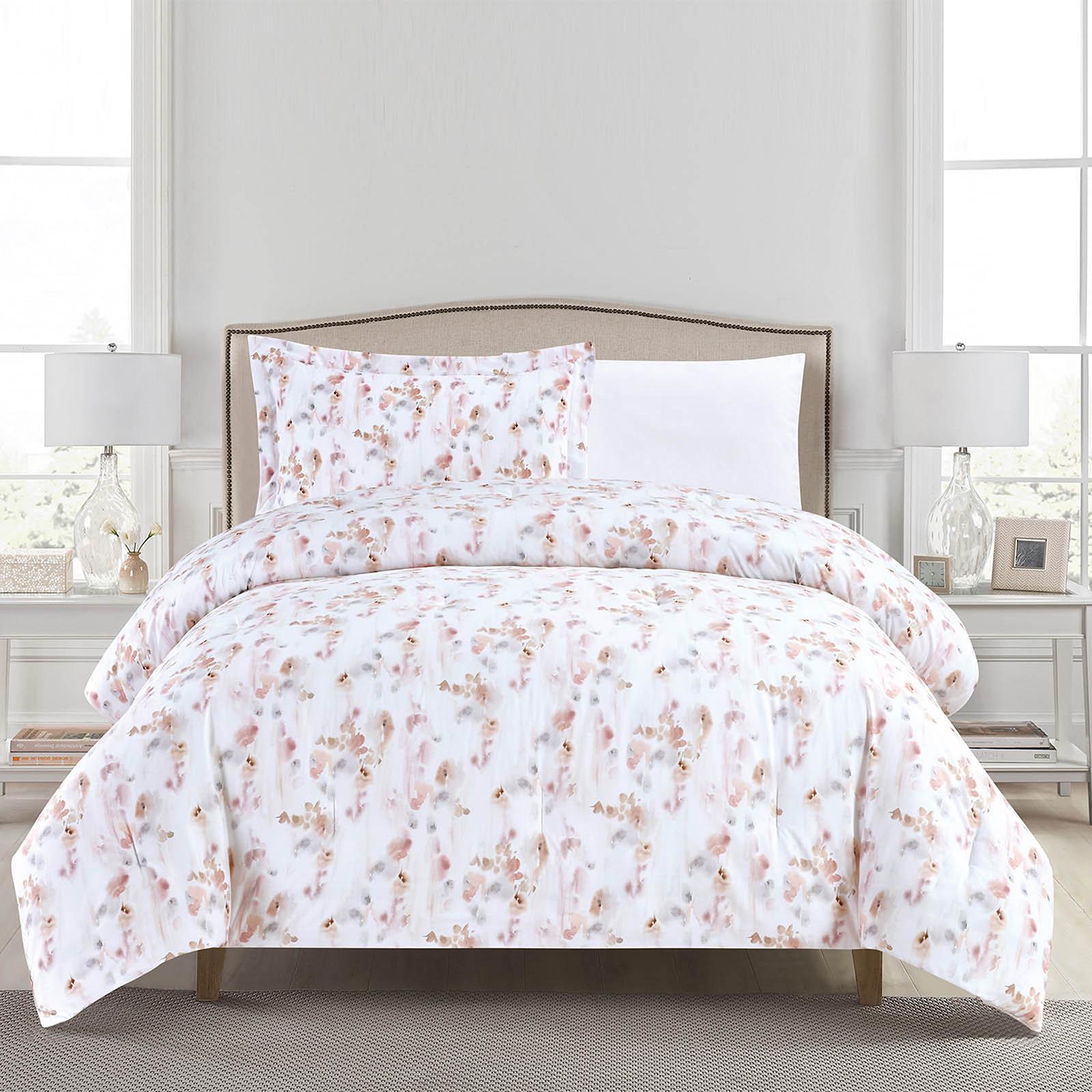 Royce 4-Piece Printed Microfiber Queen Comforter Set - 240x190 cms-household-bedding-comfortersandbedspreads-comforters-image-5