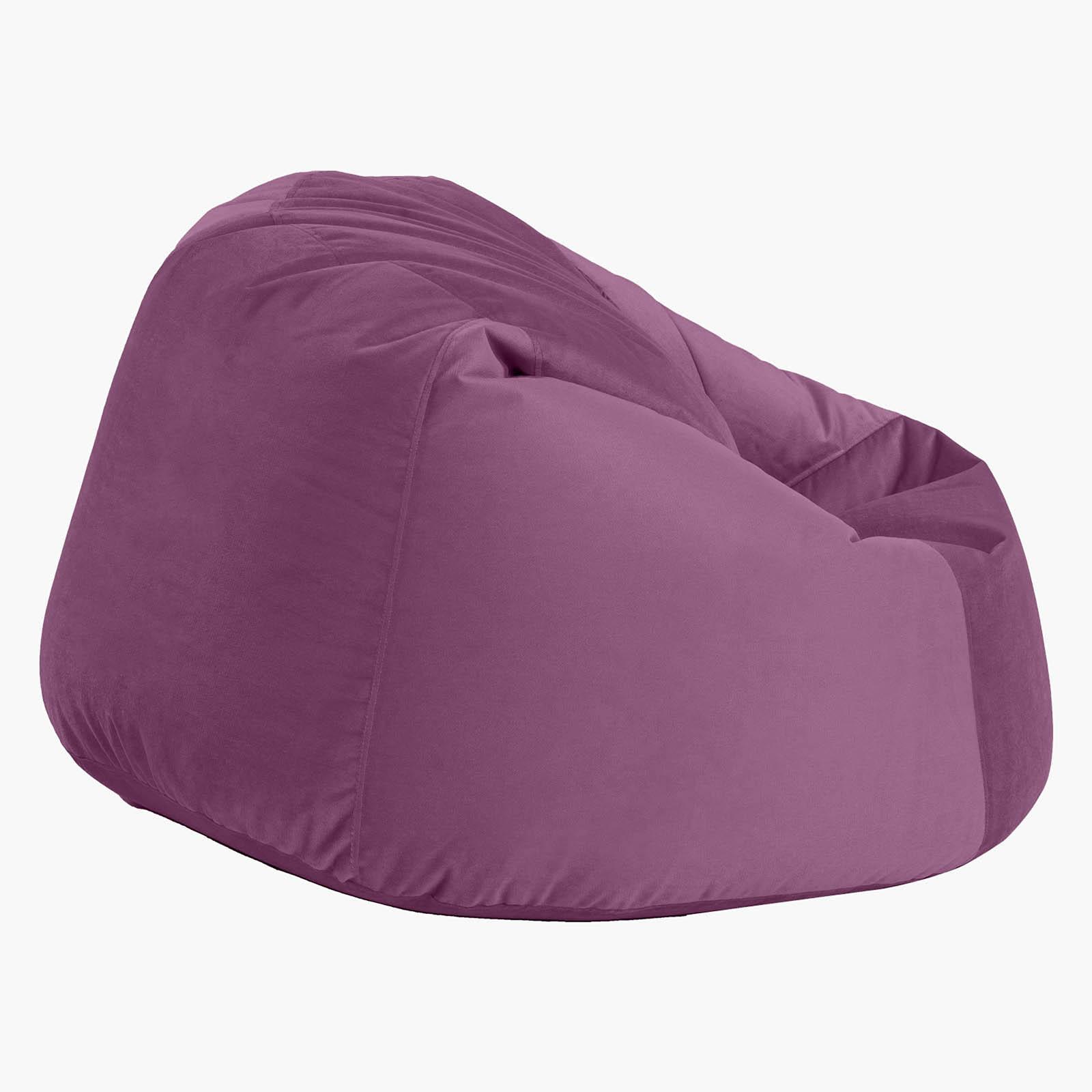 Niklas Velvet Bean Bag Chair - Small-furniture-sofaandseating-ottomansbeanbagsandpoufs-image-3