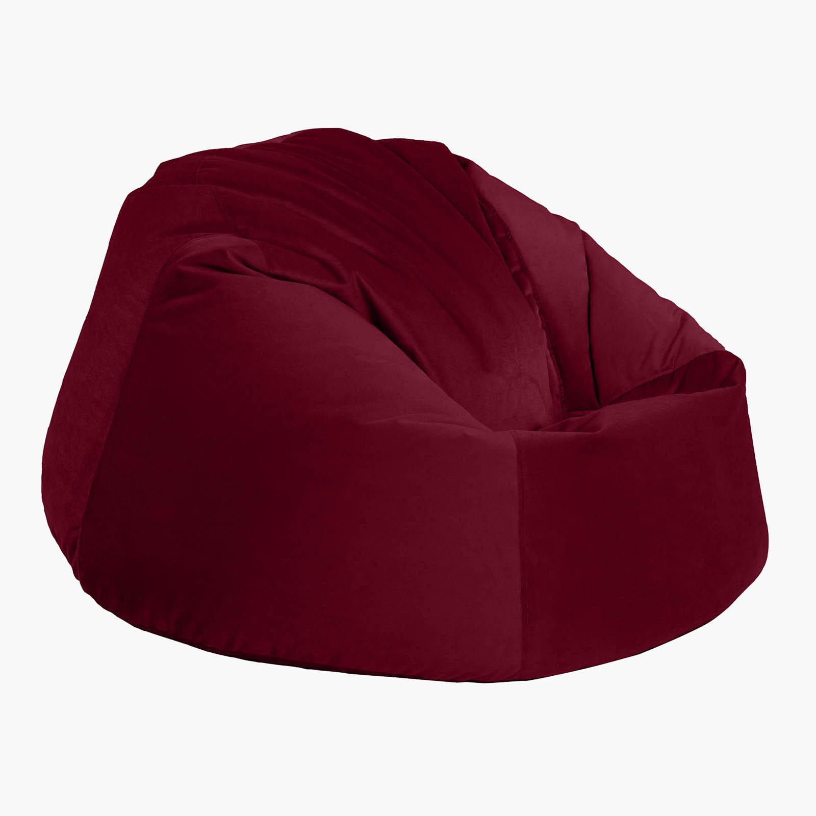 Niklas Velvet Bean Bag Chair - Small-furniture-sofaandseating-ottomansbeanbagsandpoufs-image-2