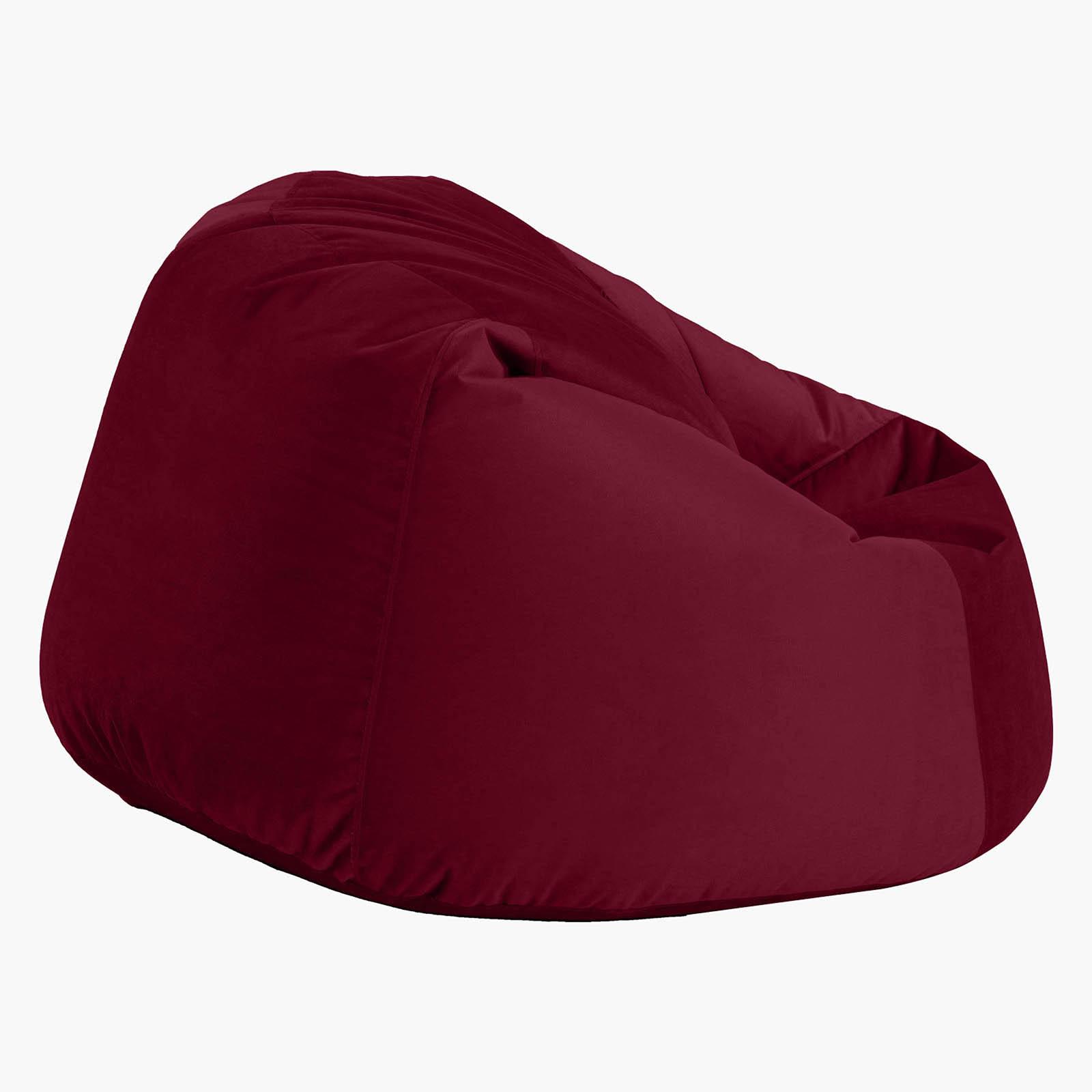 Niklas Velvet Bean Bag Chair - Small-furniture-sofaandseating-ottomansbeanbagsandpoufs-image-3