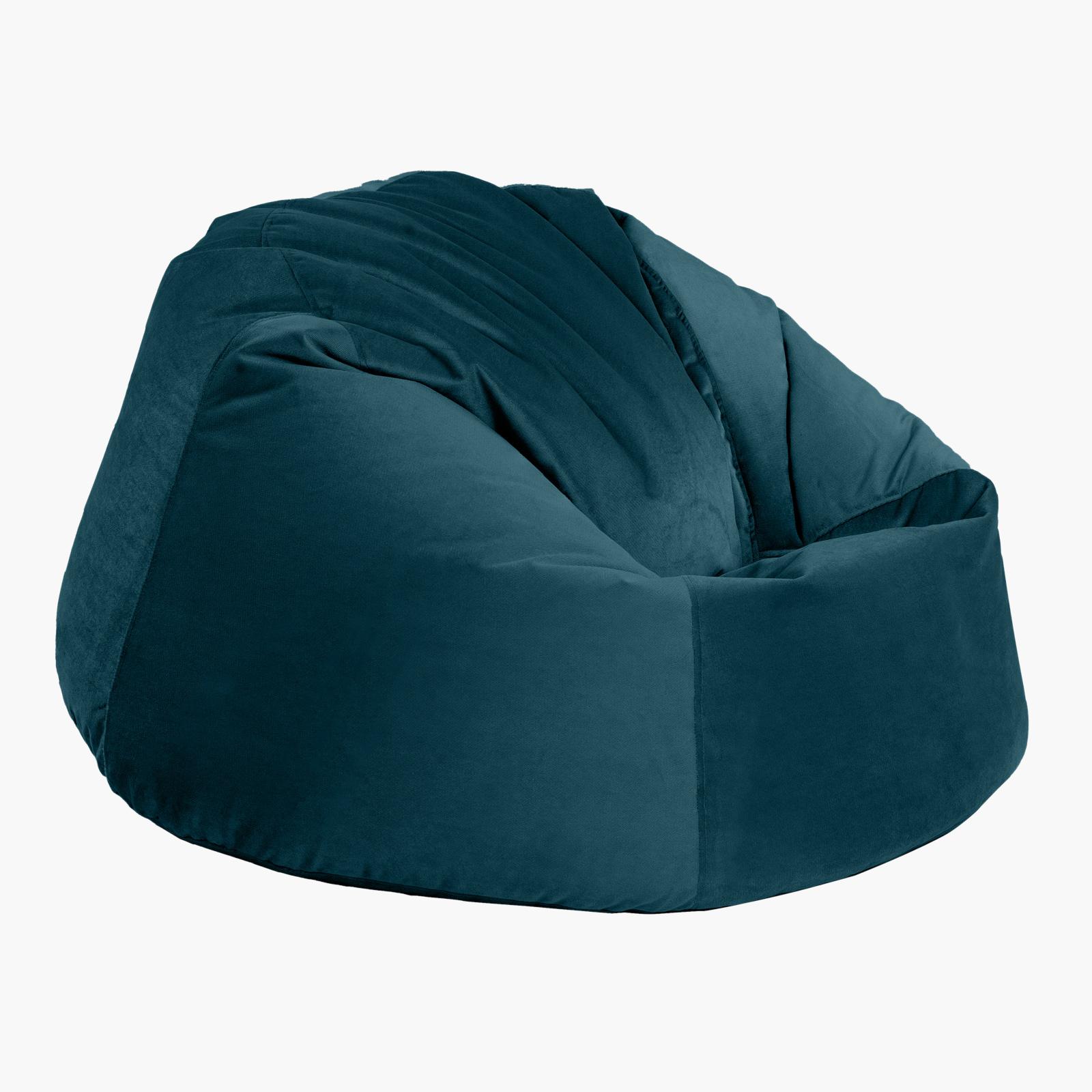 Niklas Velvet Bean Bag Chair - Medium-furniture-sofaandseating-ottomansbeanbagsandpoufs-image-2