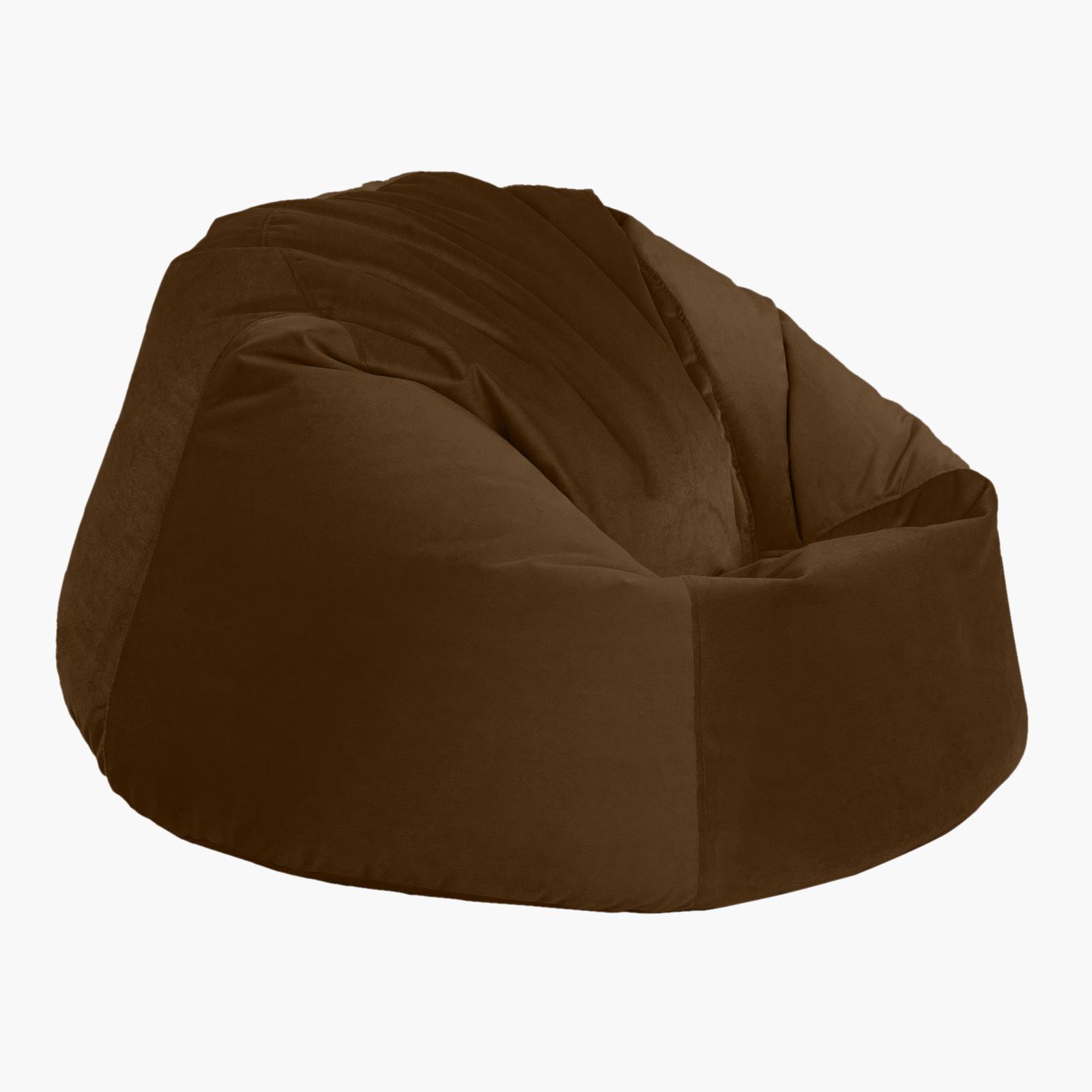 Niklas Velvet Bean Bag Chair - 110x67 cms-furniture-sofaandseating-ottomansbeanbagsandpoufs-image-2