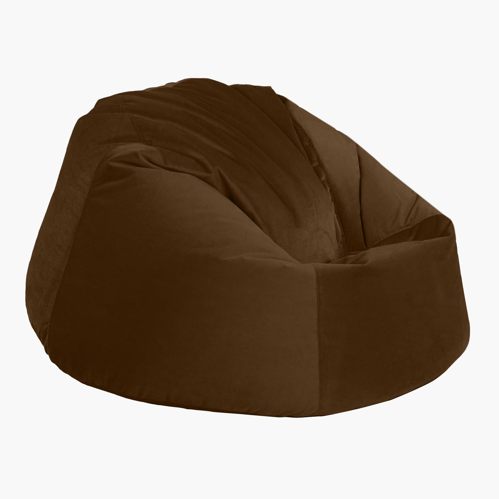 Niklas Velvet Bean Bag Chair - 110x67 cms-furniture-sofaandseating-ottomansbeanbagsandpoufs-image-3
