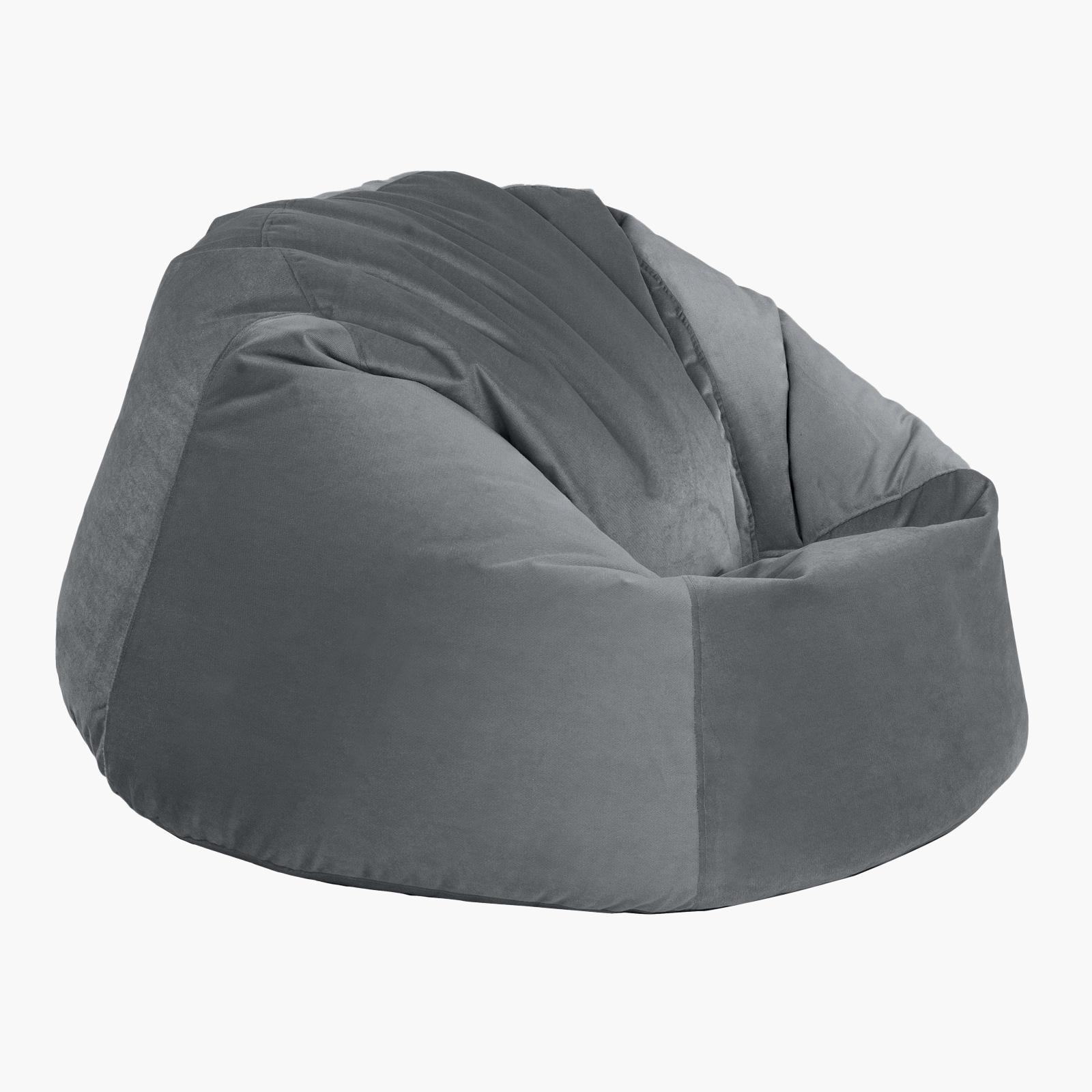 Niklas Velvet Bean Bag Chair - 120x70 cms-furniture-sofaandseating-ottomansbeanbagsandpoufs-image-2