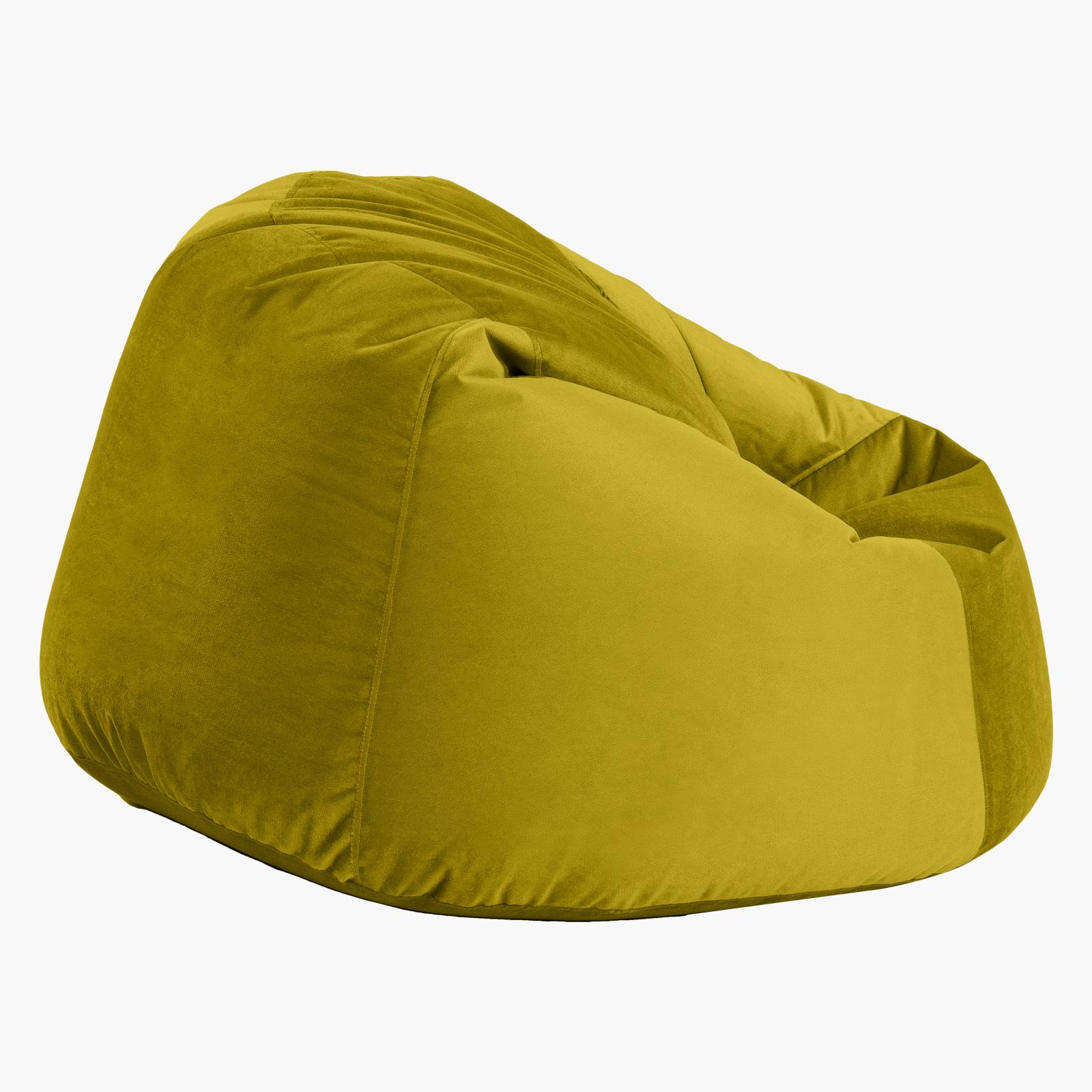 Niklas Velvet Bean Bag Chair - 120x70 cms-furniture-sofaandseating-ottomansbeanbagsandpoufs-image-3