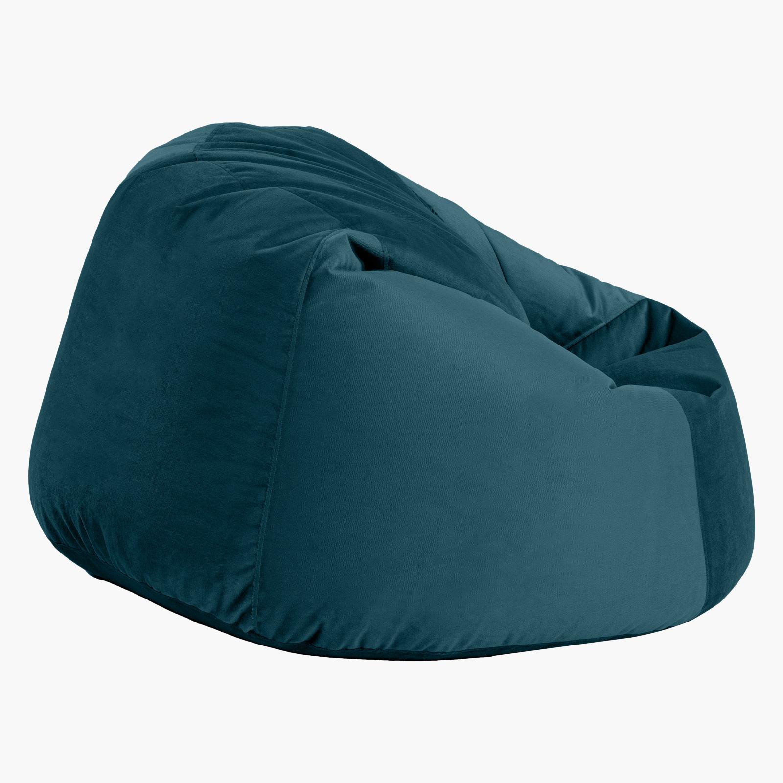 Niklas Velvet Bean Bag Chair - 120x70 cms-furniture-sofaandseating-ottomansbeanbagsandpoufs-image-3