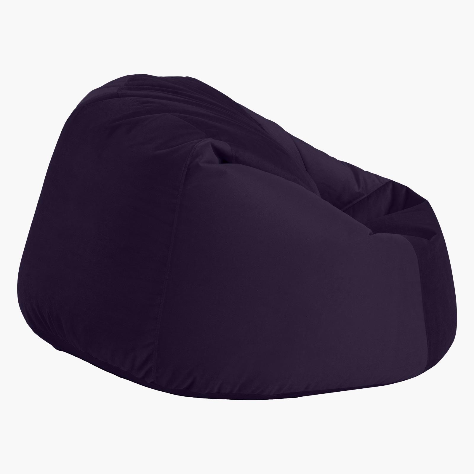 Niklas Velvet Bean Bag Chair - 120x70 cms-furniture-sofaandseating-ottomansbeanbagsandpoufs-image-3