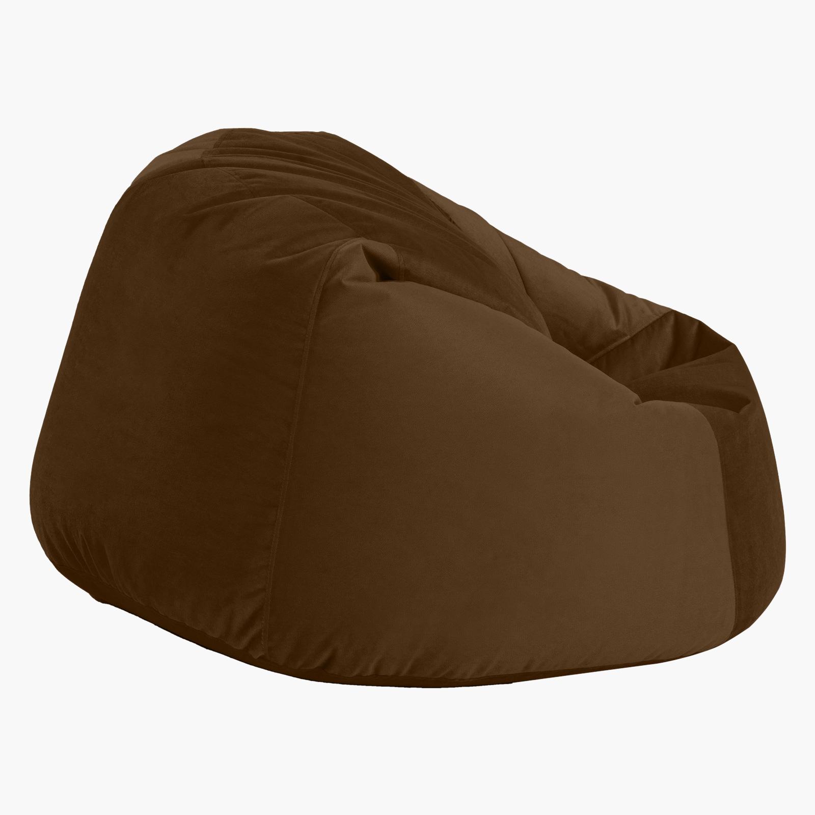 Niklas Velvet Bean Bag Chair - 120x70 cms-furniture-sofaandseating-ottomansbeanbagsandpoufs-image-3