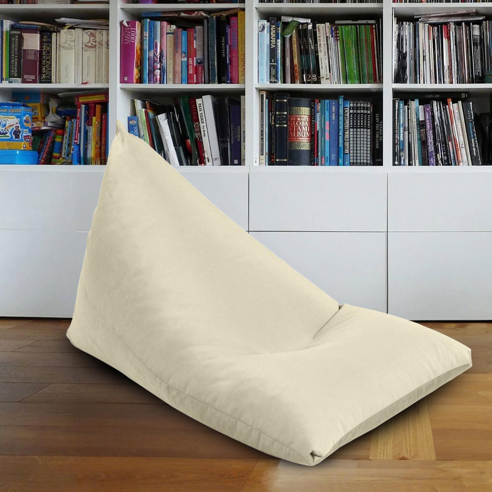 Ilkay Velvet Bean Bag Chair - 120x80 cms-furniture-sofaandseating-ottomansbeanbagsandpoufs-image-1