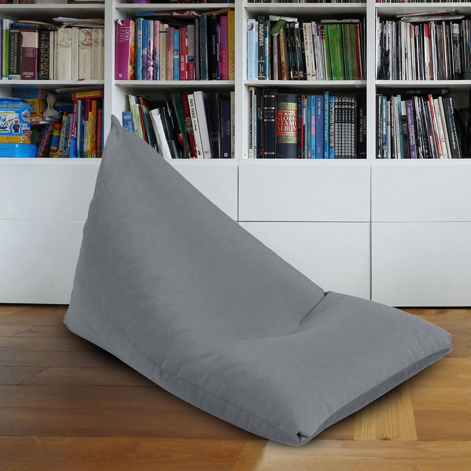 Ilkay Velvet Bean Bag Chair - 120x80 cms-furniture-sofaandseating-ottomansbeanbagsandpoufs-image-1