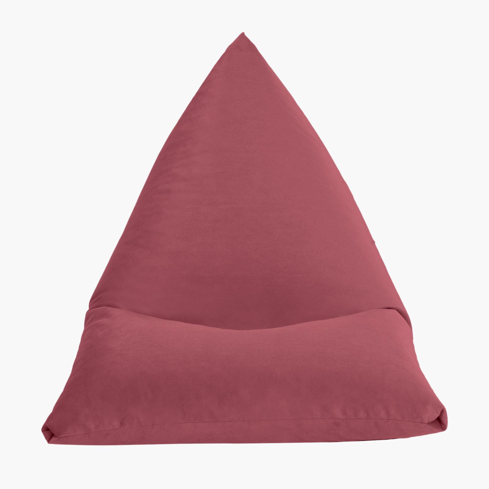 Ilkay Solid Velvet Bean Bag Chair - Small-furniture-sofaandseating-ottomansbeanbagsandpoufs-image-4