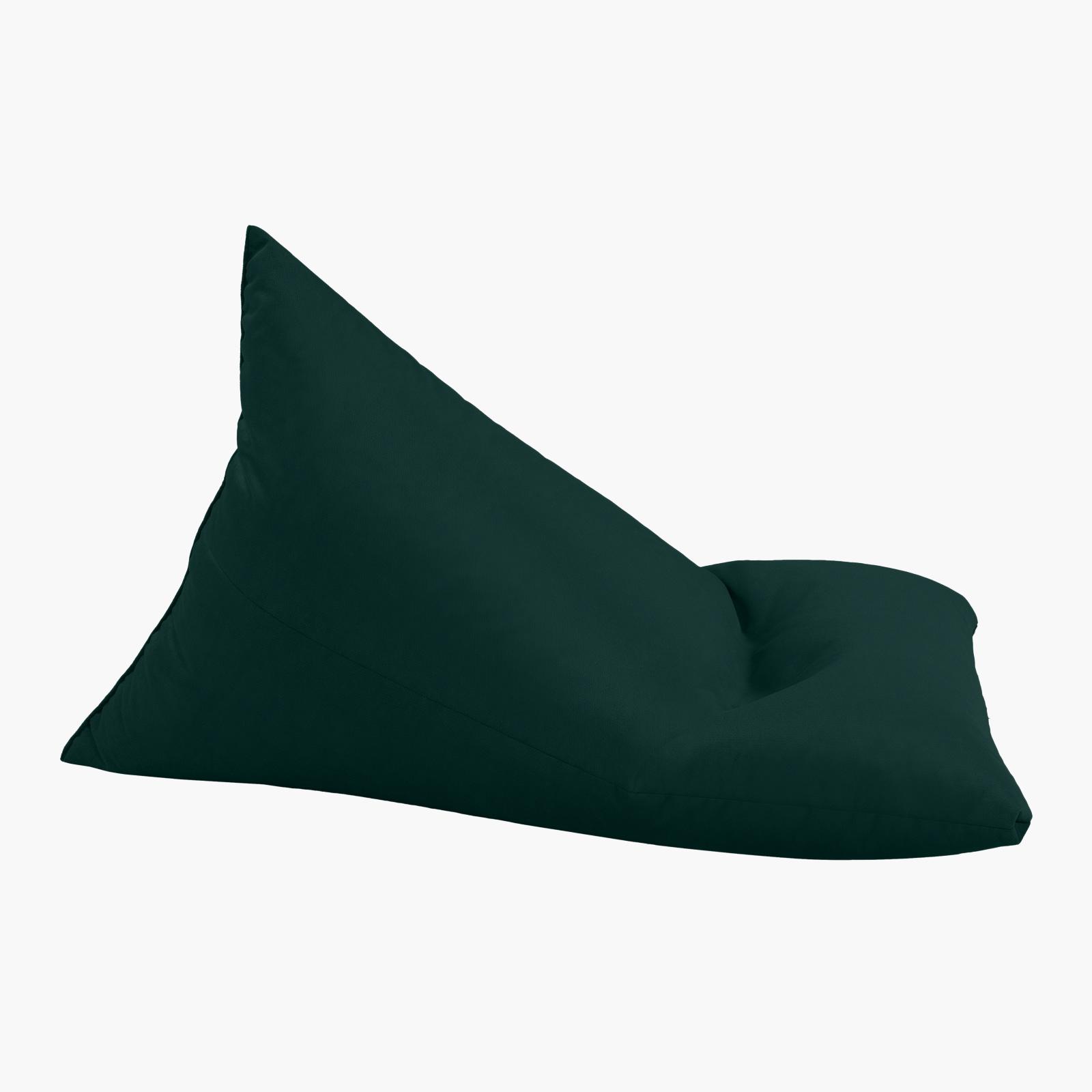 Ilkay Solid Velvet Bean Bag Chair - Small-furniture-sofaandseating-ottomansbeanbagsandpoufs-image-3