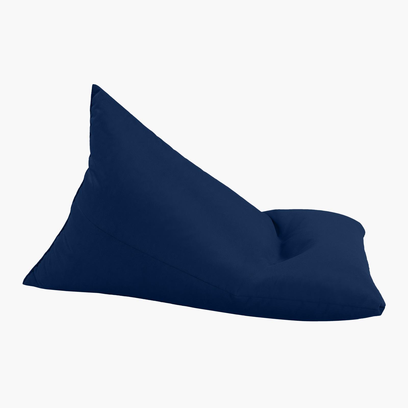 Ilkay Solid Velvet Bean Bag Chair - Small-furniture-sofaandseating-ottomansbeanbagsandpoufs-image-3