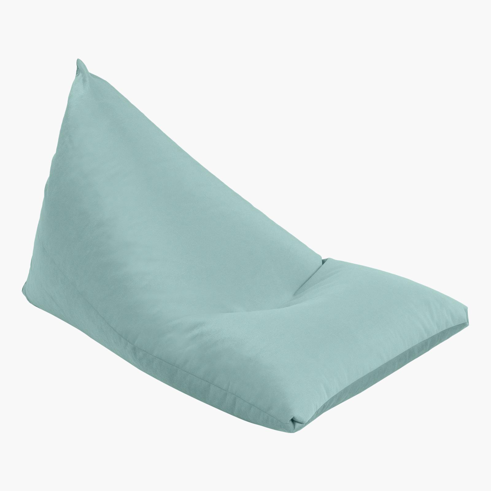 Ilkay Solid Velvet Bean Bag Chair - Large-furniture-sofaandseating-ottomansbeanbagsandpoufs-image-2