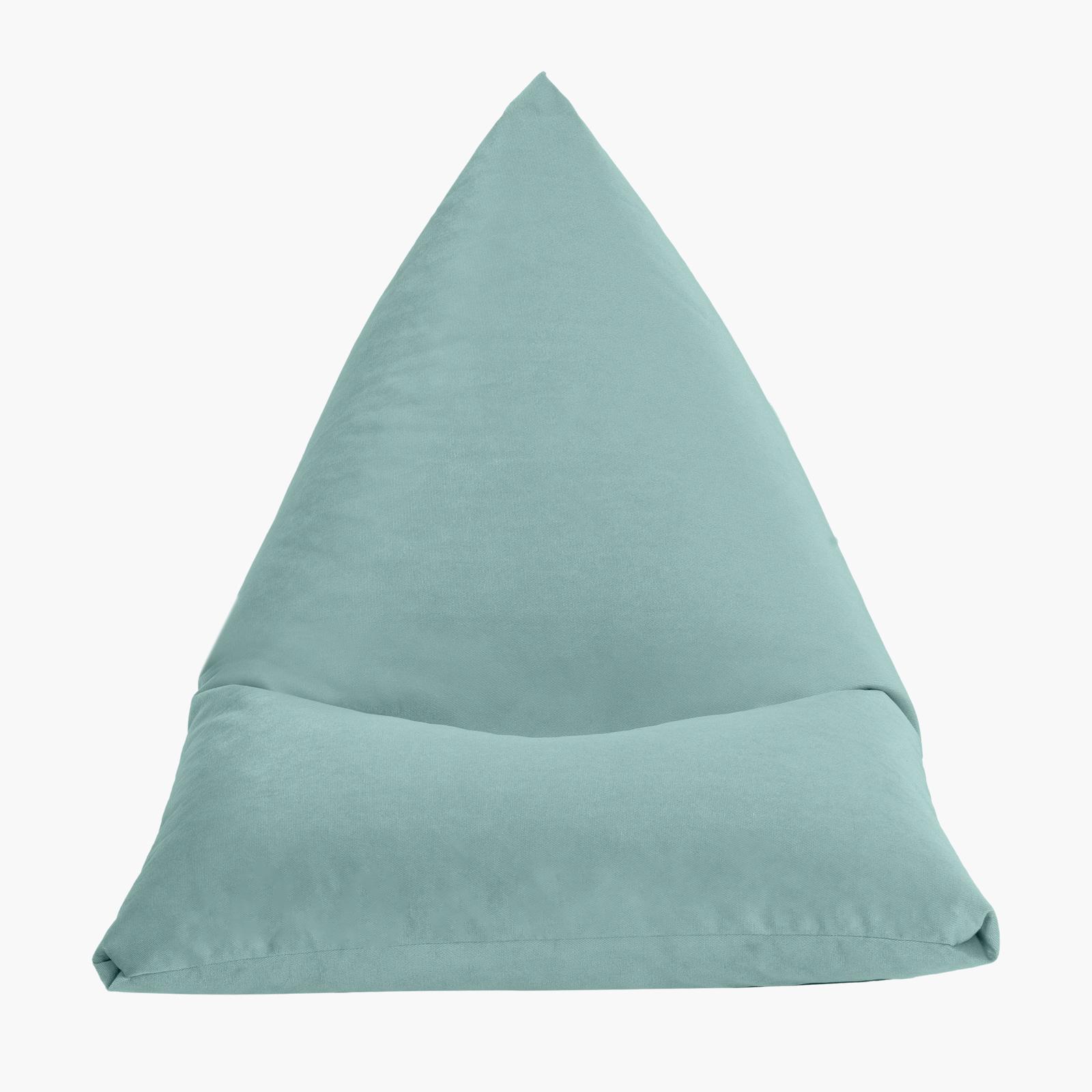 Ilkay Solid Velvet Bean Bag Chair - Large-furniture-sofaandseating-ottomansbeanbagsandpoufs-image-3