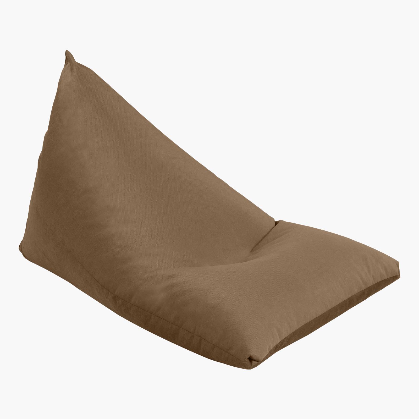 Ilkay Solid Velvet Bean Bag Chair - Large-furniture-sofaandseating-ottomansbeanbagsandpoufs-image-3