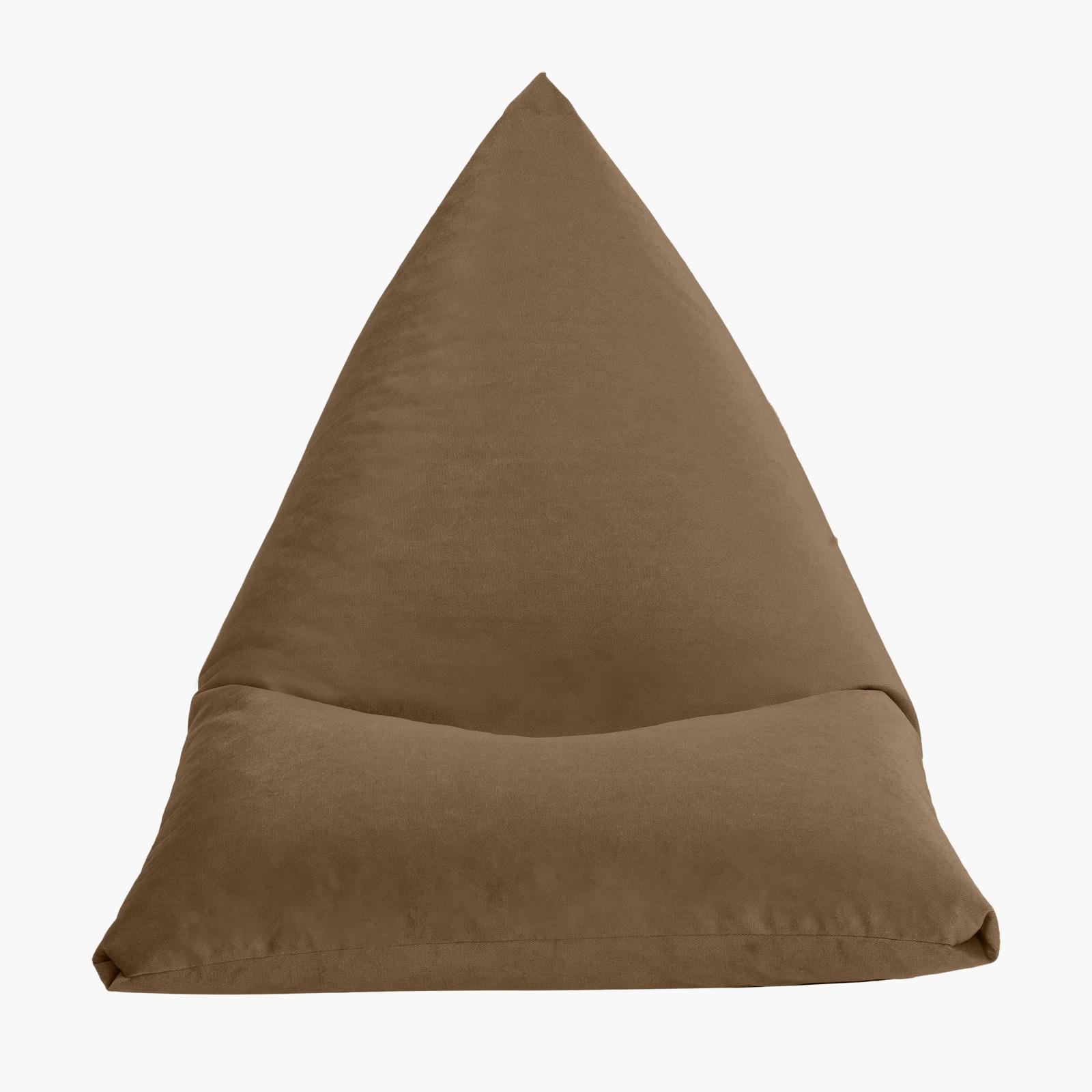 Ilkay Solid Velvet Bean Bag Chair - Large-furniture-sofaandseating-ottomansbeanbagsandpoufs-image-5