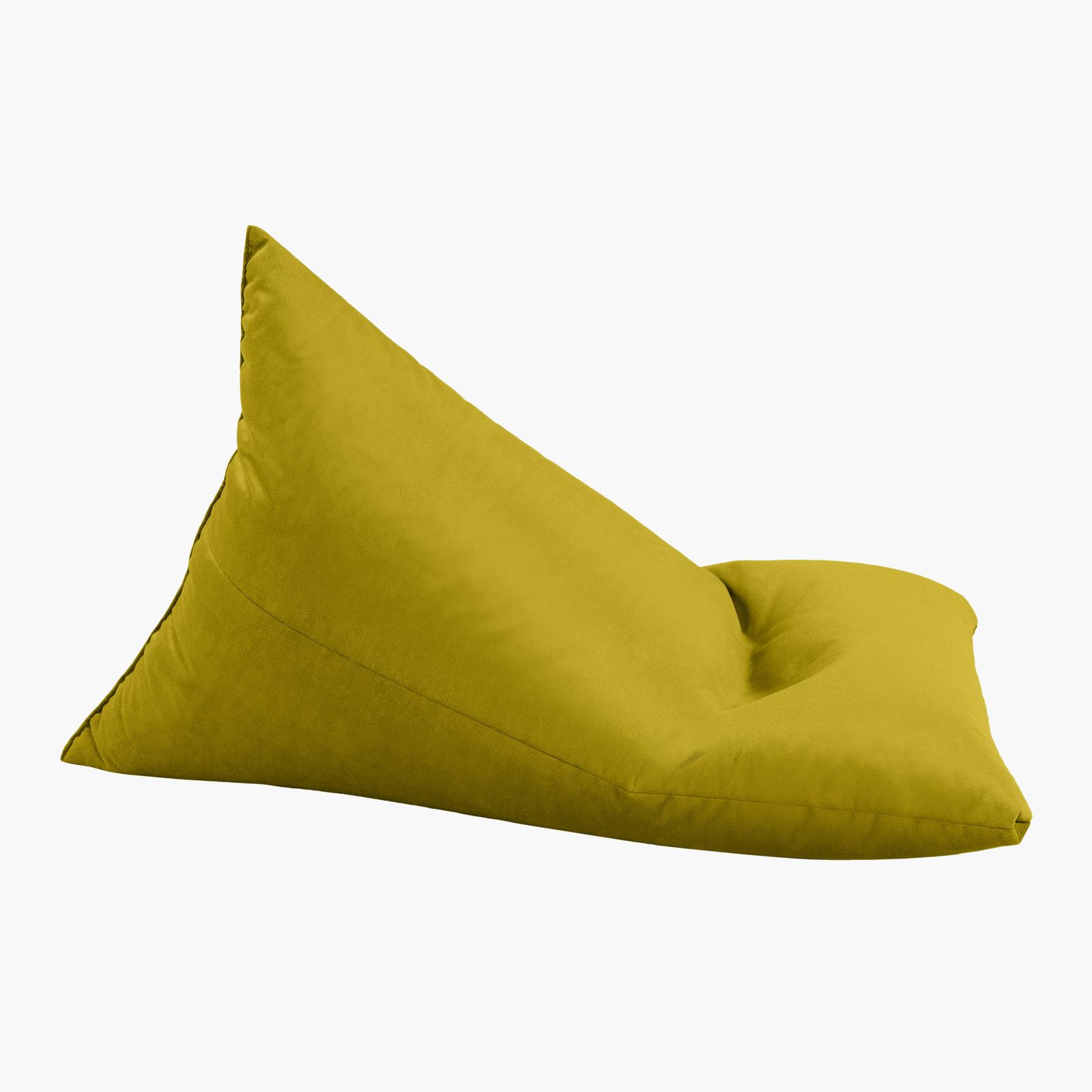 Ilkay Solid Velvet Bean Bag Chair - Large-furniture-sofaandseating-ottomansbeanbagsandpoufs-image-3