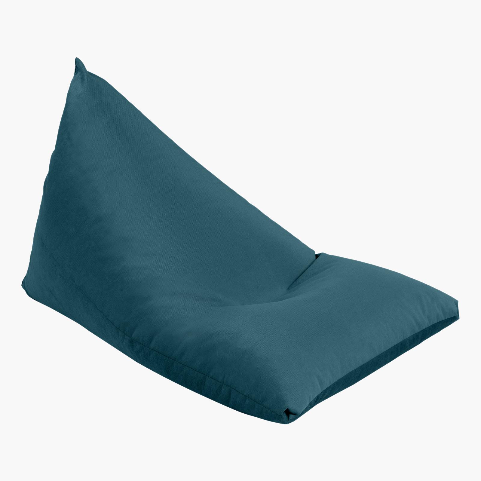 Ilkay Solid Velvet Bean Bag Chair - Large-furniture-sofaandseating-ottomansbeanbagsandpoufs-image-2