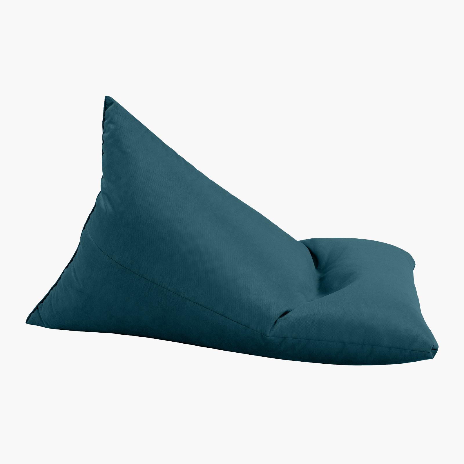 Ilkay Solid Velvet Bean Bag Chair - Large-furniture-sofaandseating-ottomansbeanbagsandpoufs-image-3
