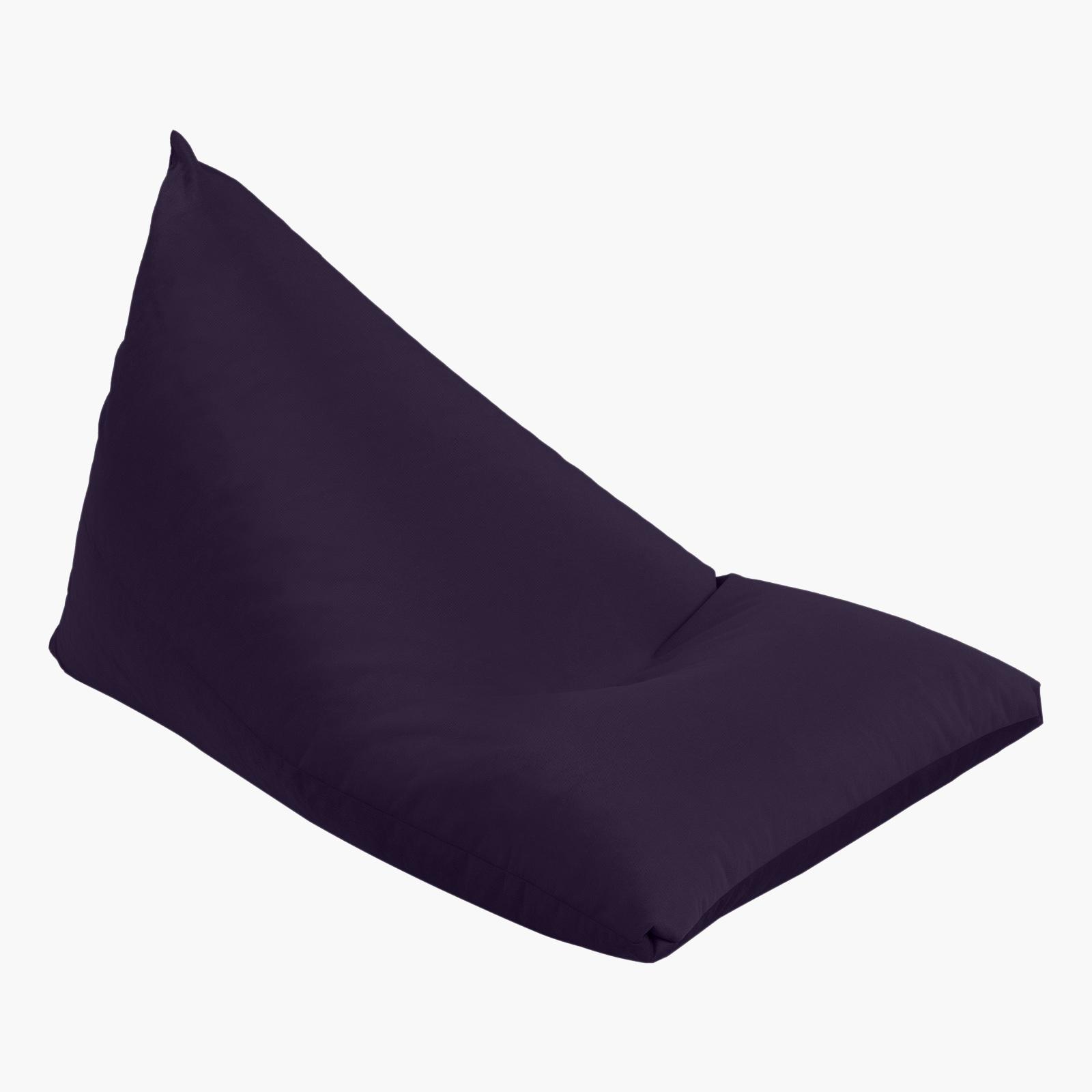 Ilkay Solid Velvet Bean Bag Chair - Large-furniture-sofaandseating-ottomansbeanbagsandpoufs-image-2