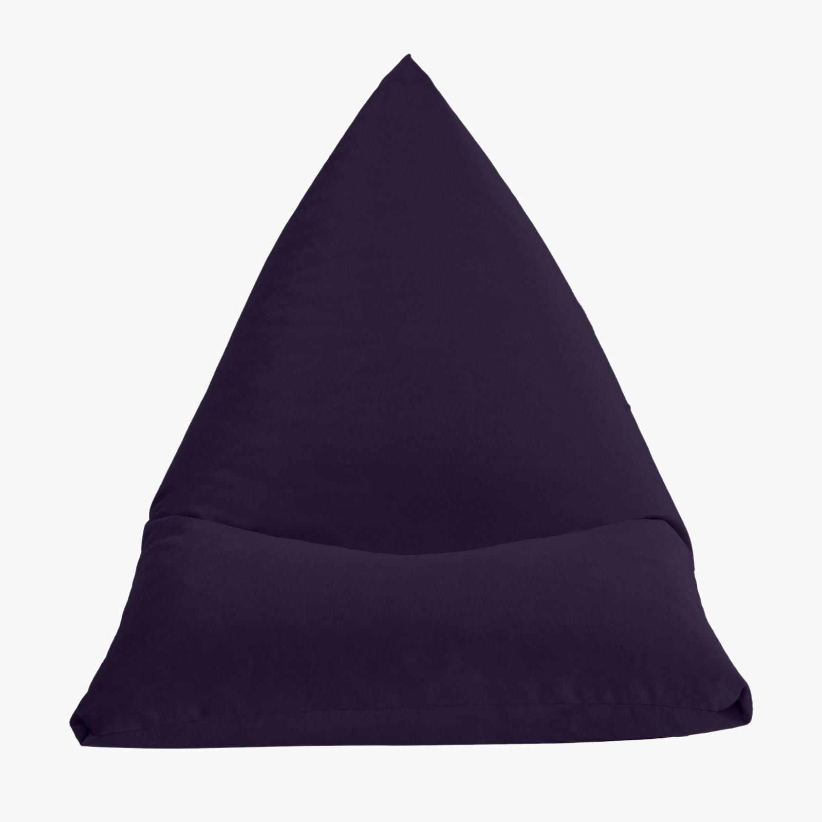 Ilkay Solid Velvet Bean Bag Chair - Large-furniture-sofaandseating-ottomansbeanbagsandpoufs-image-4