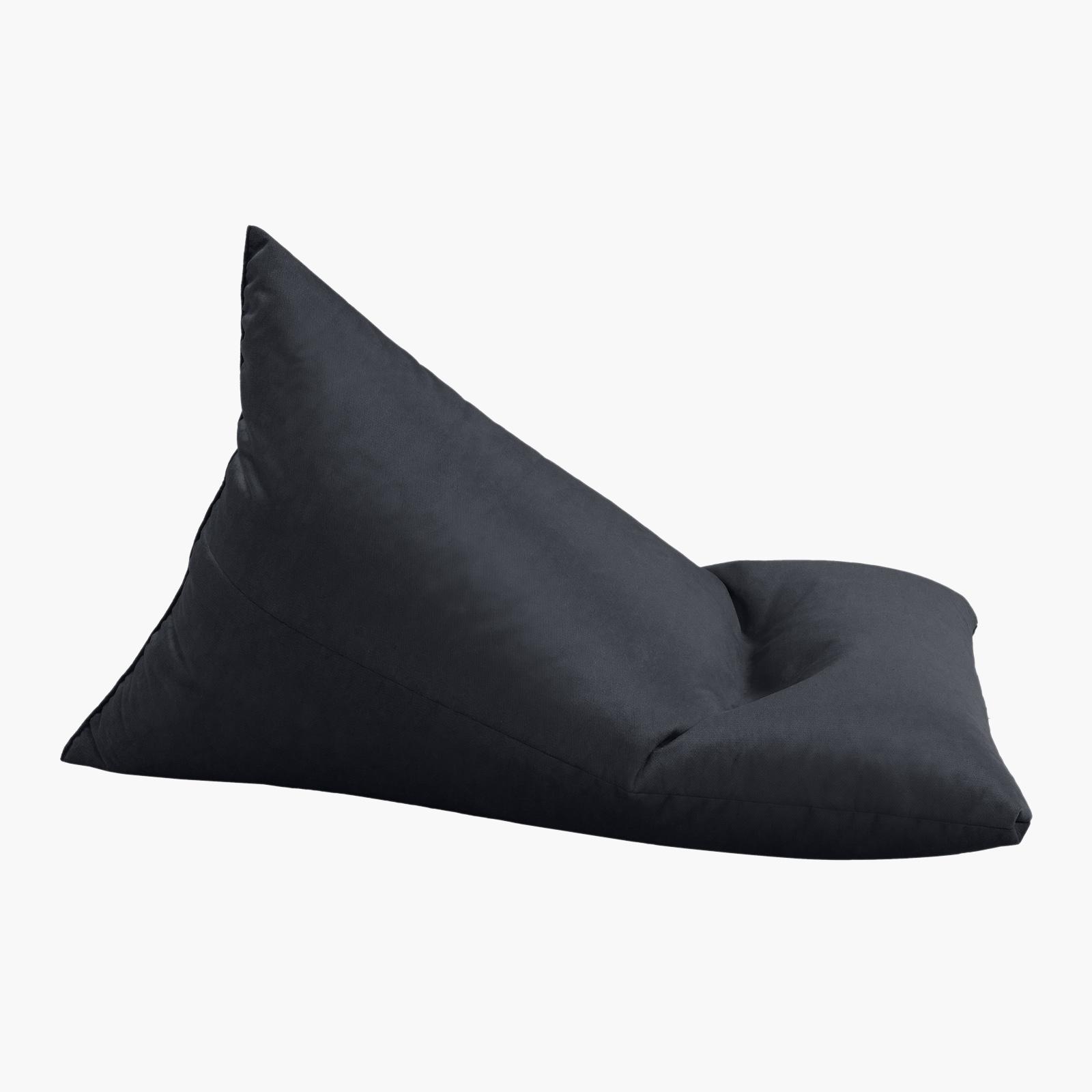 Ilkay Solid Velvet Bean Bag Chair - Large-furniture-sofaandseating-ottomansbeanbagsandpoufs-image-3
