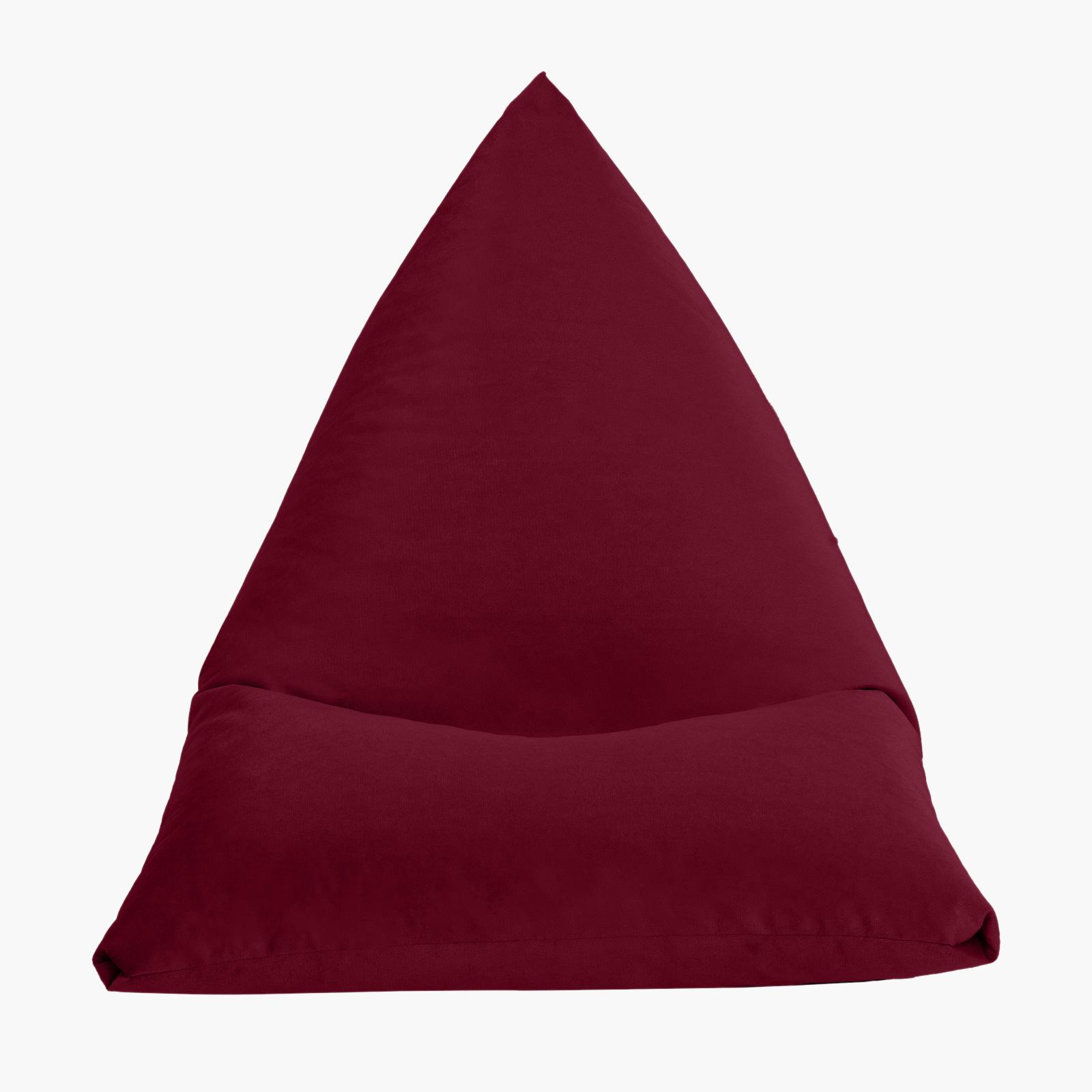 Ilkay Solid Velvet Bean Bag Chair - Large-furniture-sofaandseating-ottomansbeanbagsandpoufs-image-4