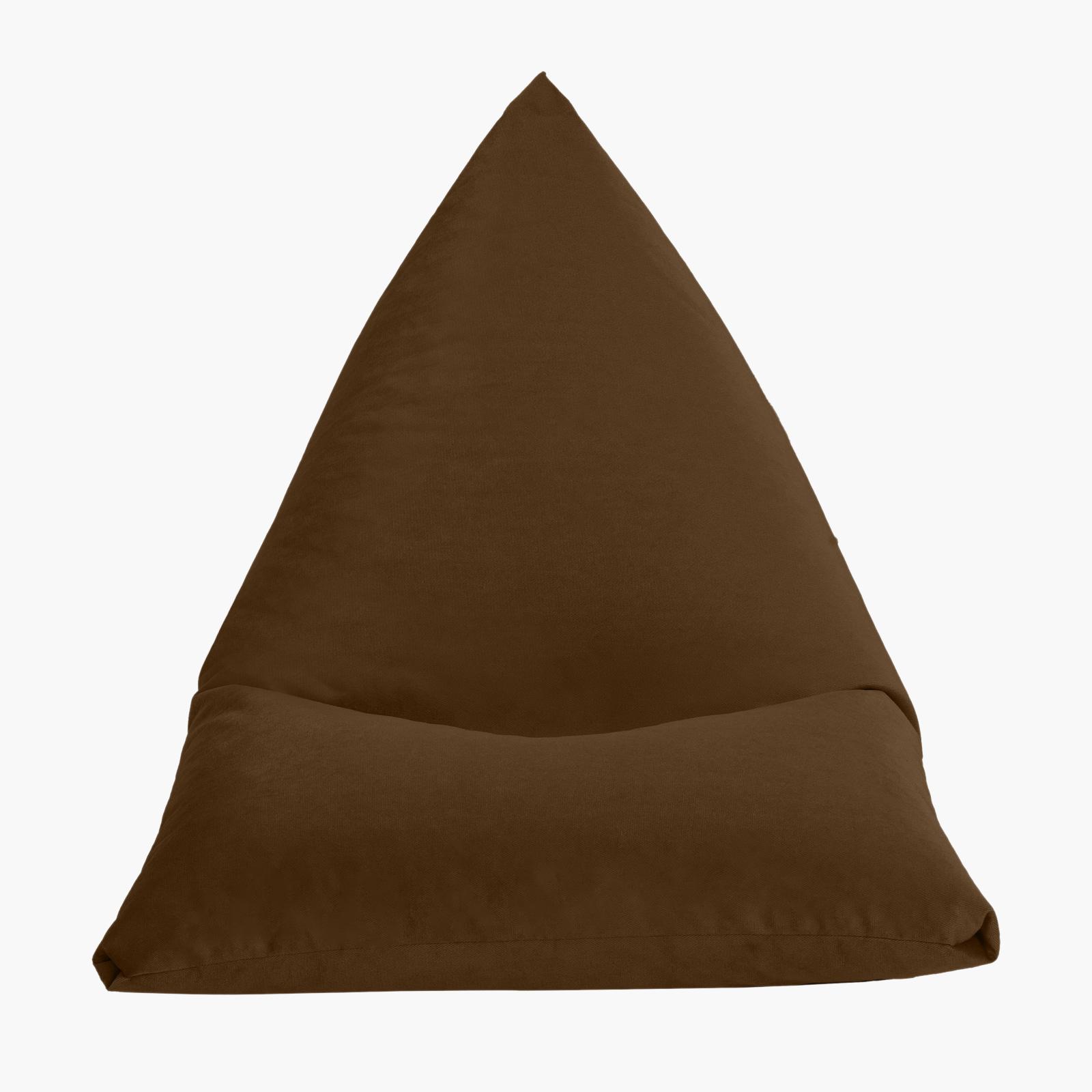 Ilkay Solid Velvet Bean Bag Chair - Large-furniture-sofaandseating-ottomansbeanbagsandpoufs-image-4