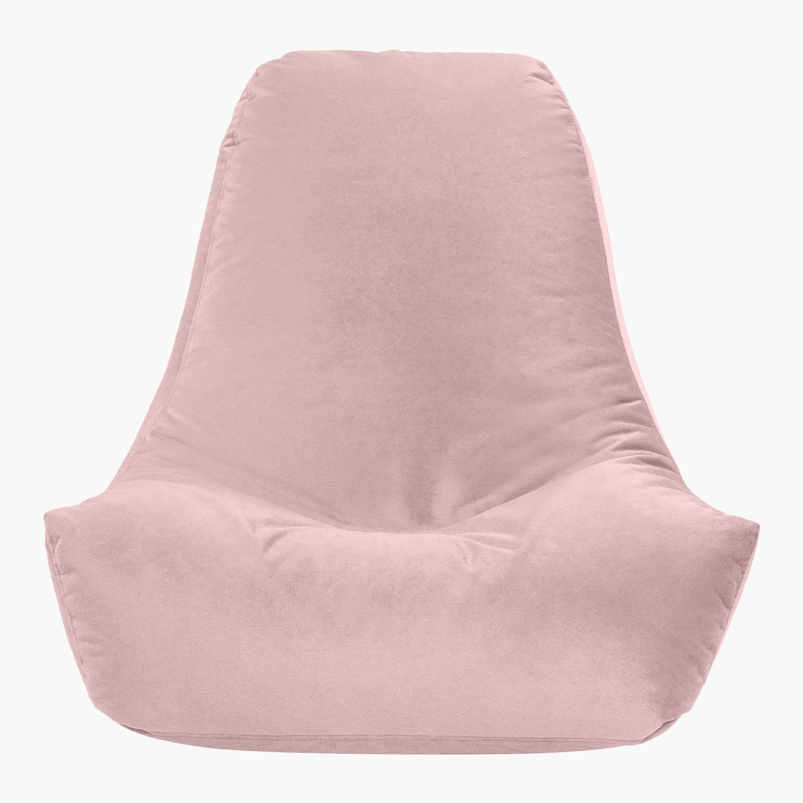 Harvey Solid Velvet Bean Bag Chair - Small-furniture-sofaandseating-ottomansbeanbagsandpoufs-image-3
