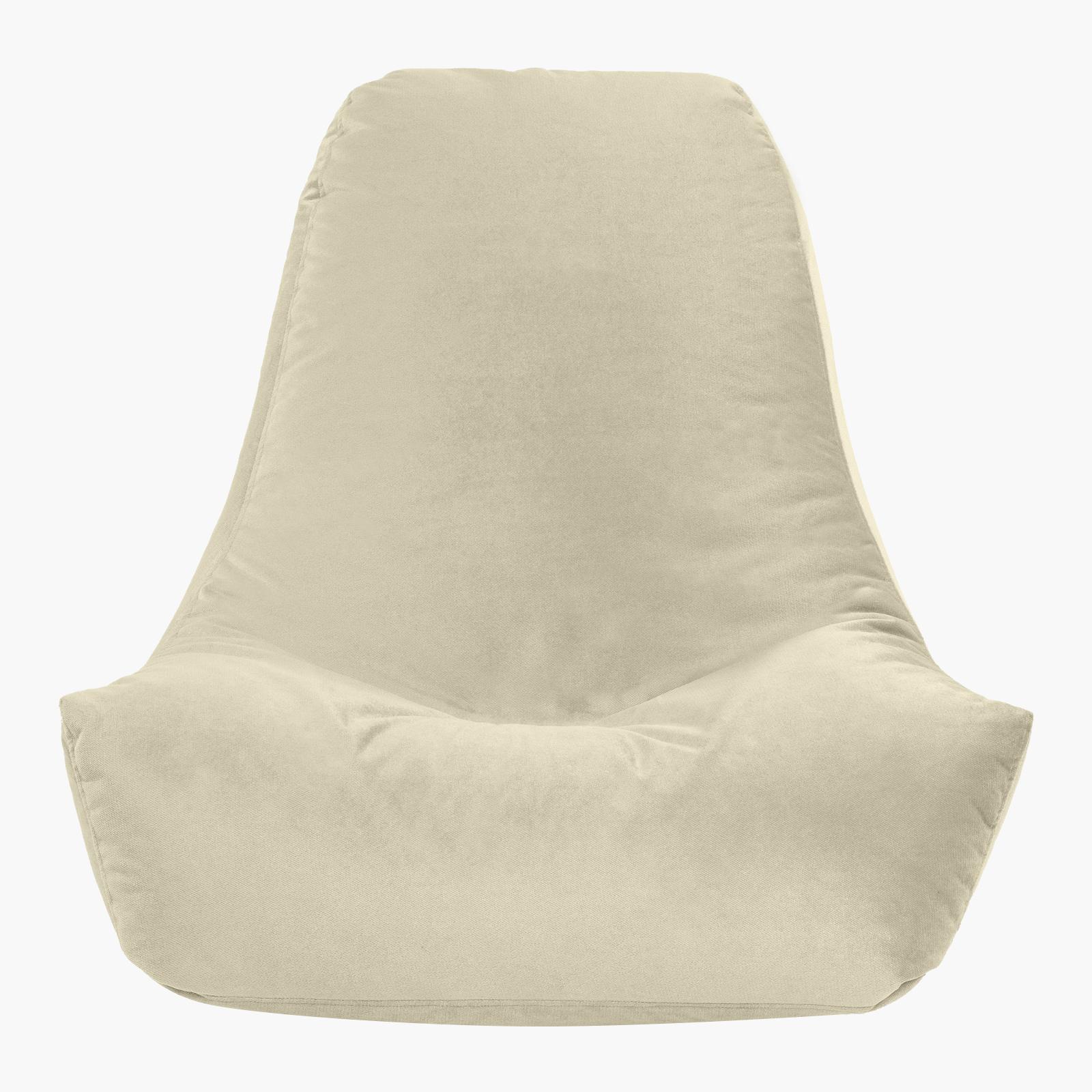 Harvey Solid Velvet Bean Bag Chair - Small-furniture-sofaandseating-ottomansbeanbagsandpoufs-image-3