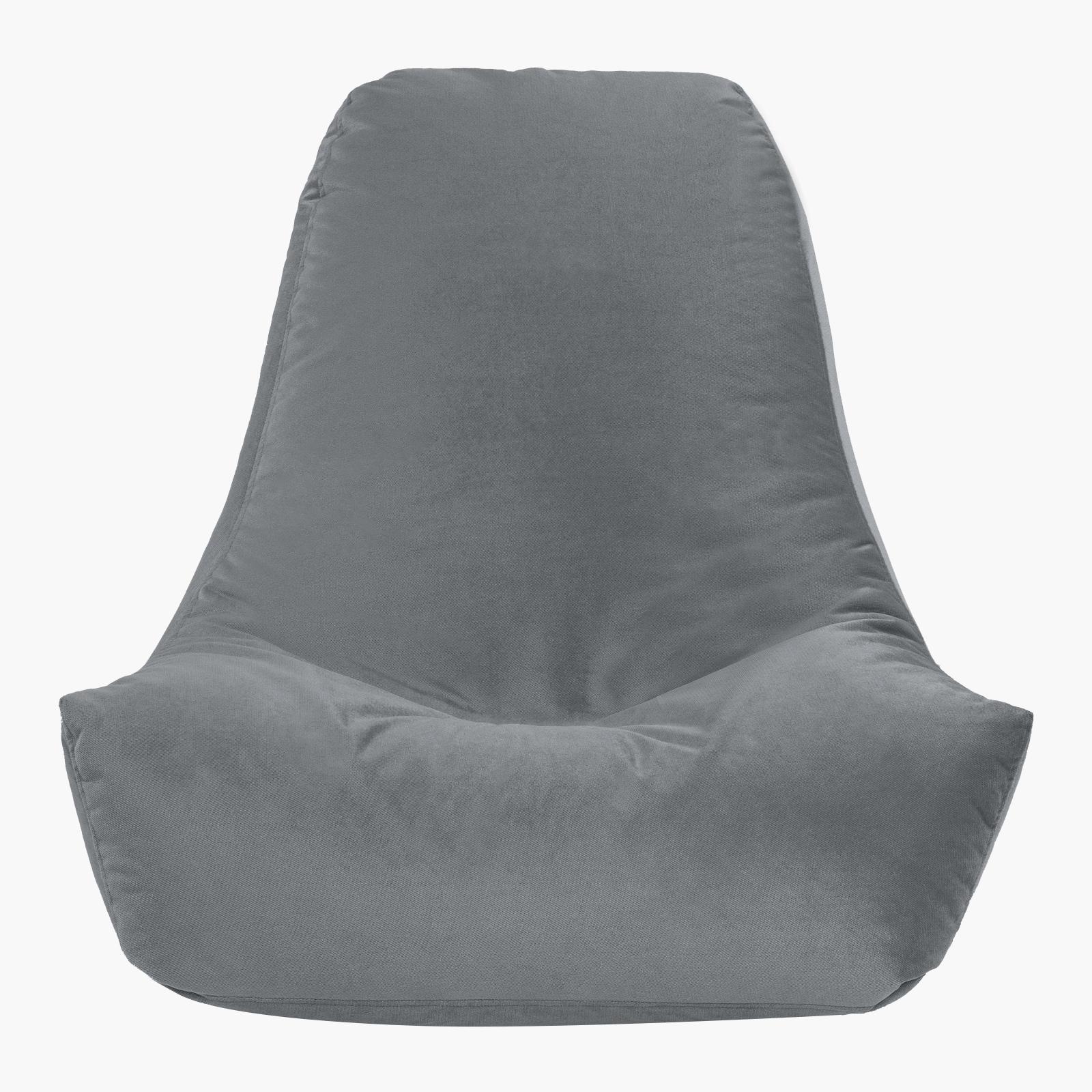 Harvey Solid Velvet Bean Bag Chair - Small-furniture-sofaandseating-ottomansbeanbagsandpoufs-image-3