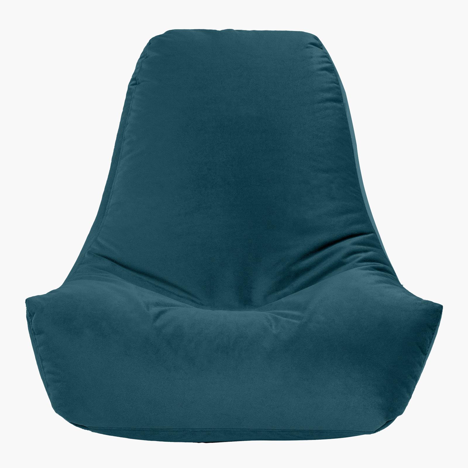 Harvey Solid Velvet Bean Bag Chair - Small-furniture-sofaandseating-ottomansbeanbagsandpoufs-image-3