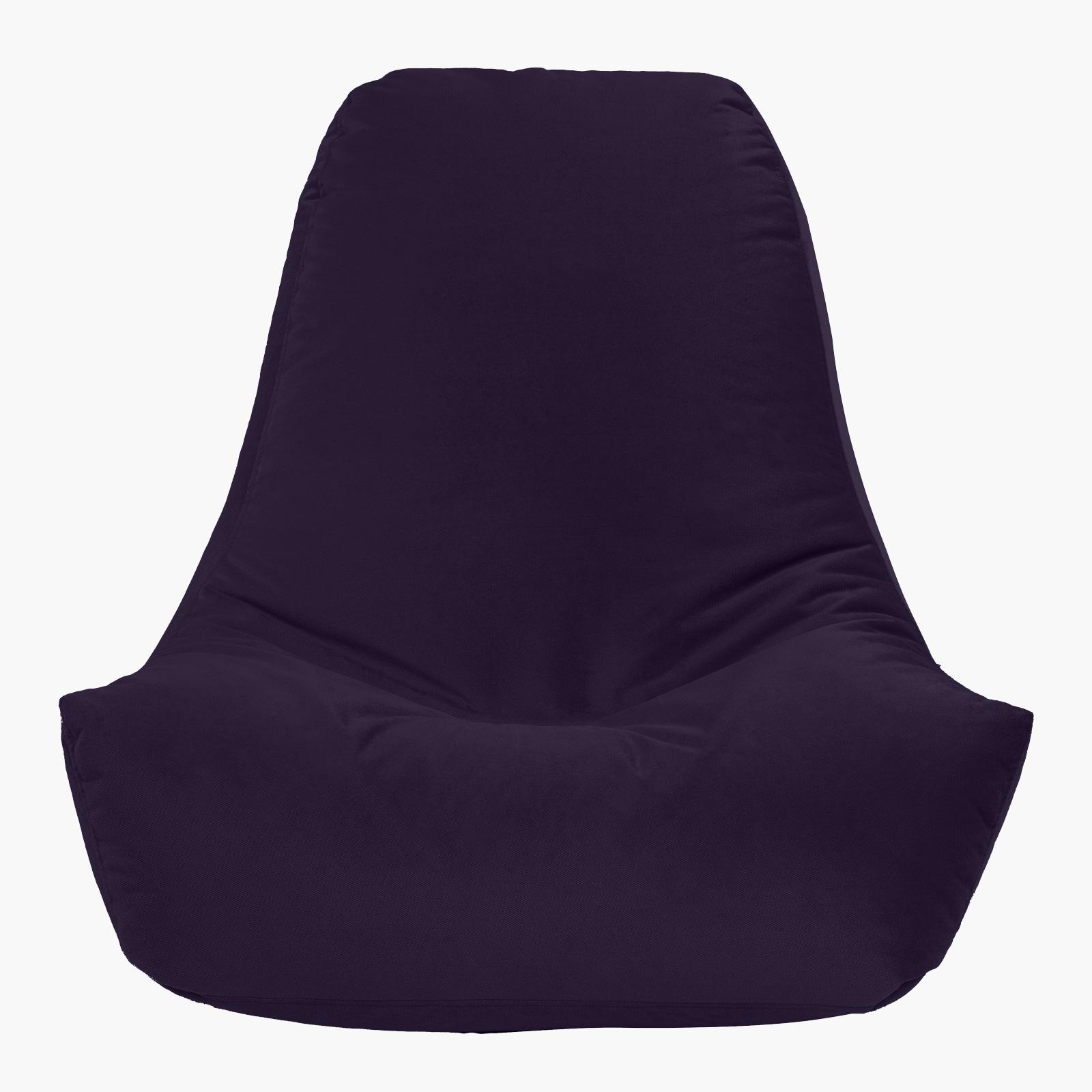 Harvey Solid Velvet Bean Bag Chair - Small-furniture-sofaandseating-ottomansbeanbagsandpoufs-image-3