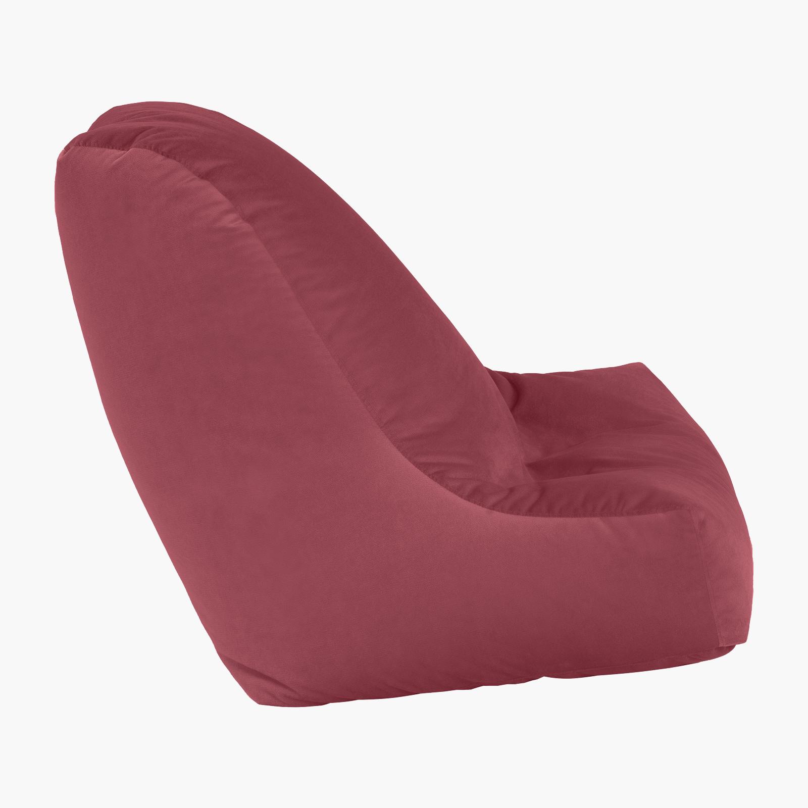Harvey Solid Velvet Bean Bag Chair - Small-furniture-sofaandseating-ottomansbeanbagsandpoufs-image-2
